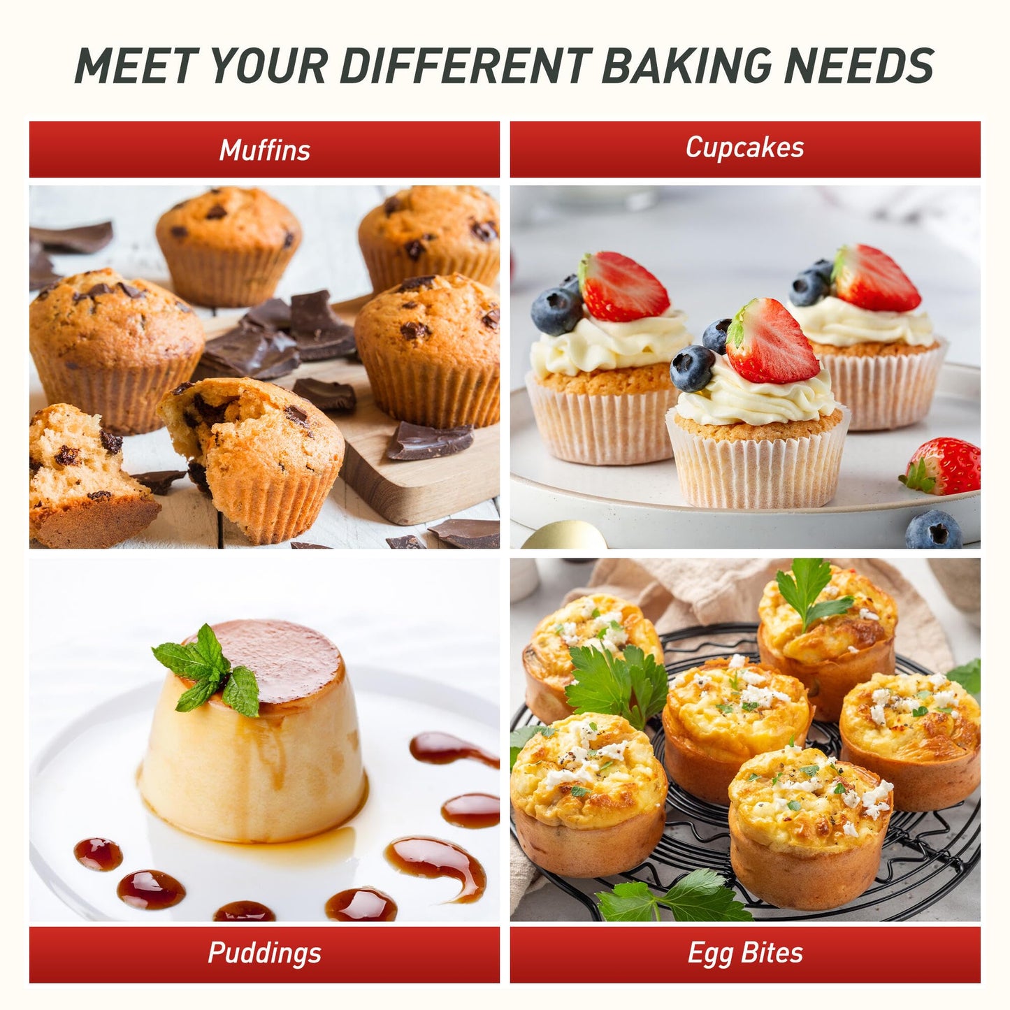 2 Packs 6 Cups Silicone Muffin Pan with Metal Reinforced Frame Jumbo Size Cupcake Pan Tray Egg Bites Cookie Molds Muffin Tin Tart Pans Moldes De Silicona Para Gelatina Hornear Flan Chocoflan