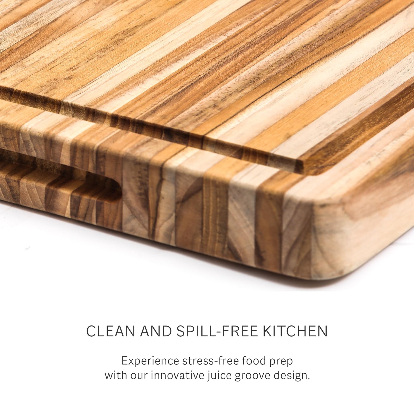 Teakhaus Butcher Block Carving Board - Large Extra Thick Cutting Board with Juice Groove - Holiday Gift Ideas for Men and Women - Gift-Ready End Grain Wood, Knife Friendly - FSC Certified