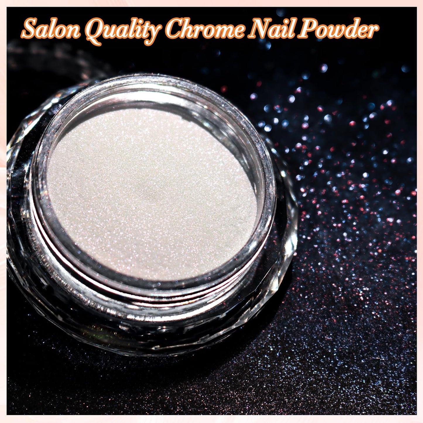 FNNZ Chrome Nail Powder, Aurora Mirror Effect Unicorn Chrome Nail Powder, Mermaid Nail Chrome Powder for Nail Art Decoration, Light-Changing Pigment Dust Nail Chrome Powder for Women - Summer Violet