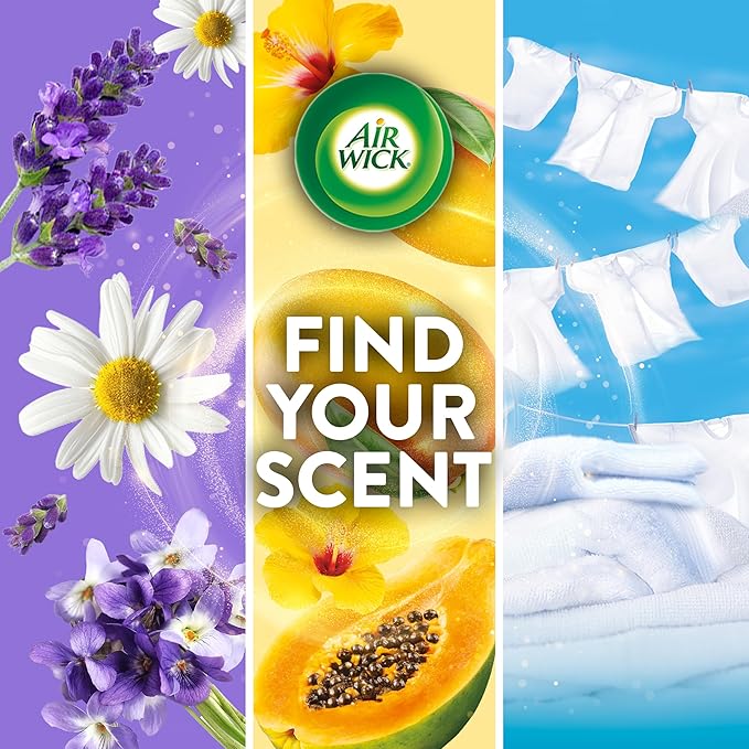 Air Wick Plug in Scented Oil Refill, 2 ct, Summer Delights, Air Freshener, Essential Oils