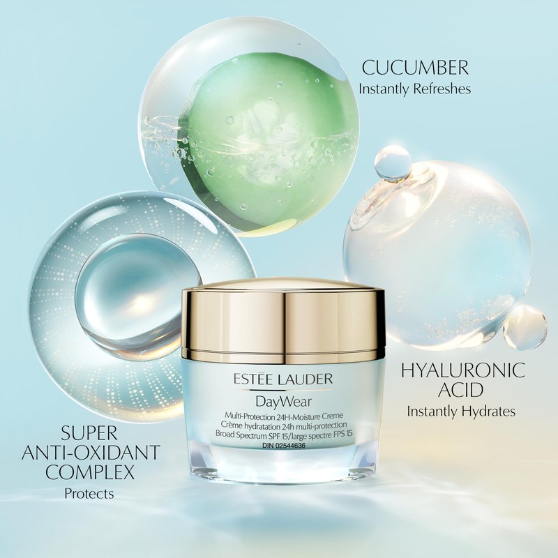 Estée Lauder DayWear Multi-Protection Anti-Oxidant 24H-Moisture Cream SPF 15 | Anti-Aging Moisturizer | Face Moisturizer for Normal/Combination Skin, 1 Ounce
