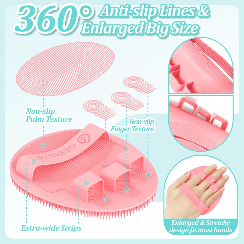 New Foot Brush for Shower, 3-in-1 Foot Scrubber in Shower, 10.2’’-27.5’’Adjustable Long Handle Foot Scrub Brush for Seniors, Pregnant, Disabled, Injured, Gift-Box Packaged