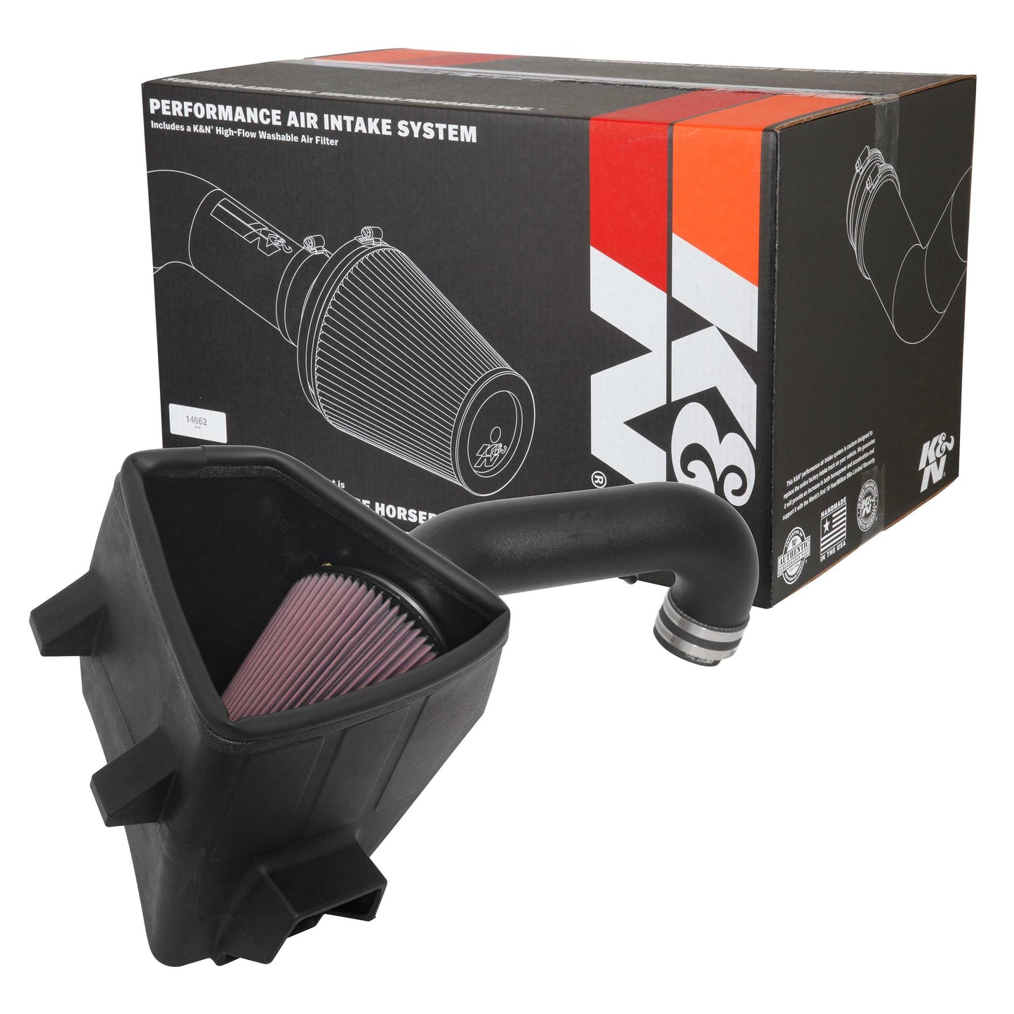 K&N Cold Air Intake System: High-Flow Air Filter, Increase Performance & Towing: Compatible with 2019-2024 RAM 1500, 63-1578