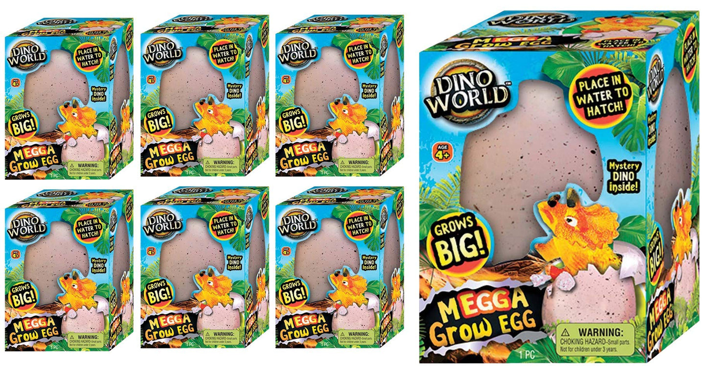 JA-RU Giant Dinosaur Egg Growing Toys (6 Eggs) Magic Surprise Hatching Toys for Kids. Grow Dinosaur in Water. Bath Toy. Party Favors & Easter Basket Fillers. 1747-6s