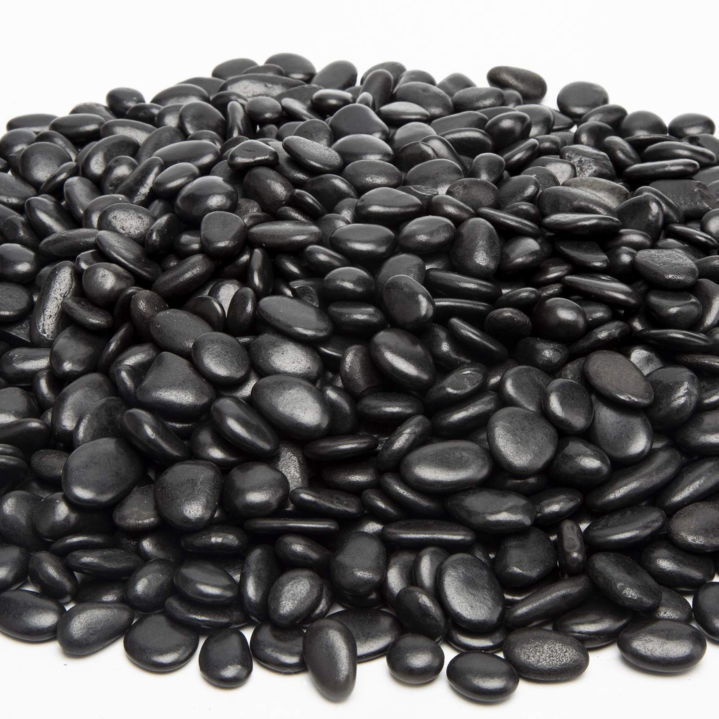 Black Small Pebbles - Decorative Gravel Rock Plant Stones,3/8" Natural Polished Stones Succulent Gravel,Pebbles Gravel for Bamboo Plants,Succulent,Home Decor,Landscaping,Vase Fillers.