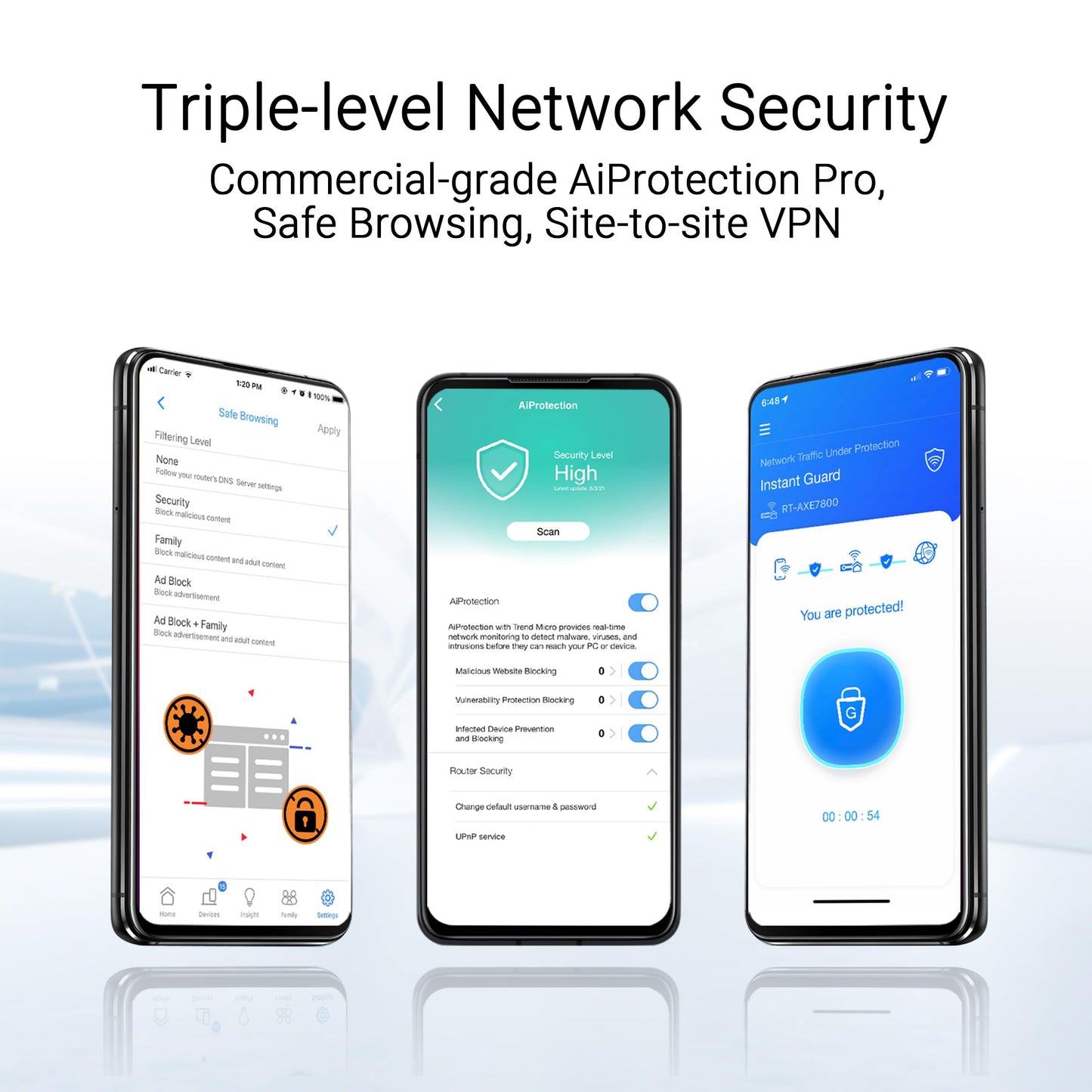 ASUS ZenWiFi BD4 (3-Pack) Dual-Band WiFi 7 Mesh, 3600 Mbps, 6500 sq.ft, Dual 2.5G Ports, Security and Parental Controls Included, Smart Home Master SSIDs