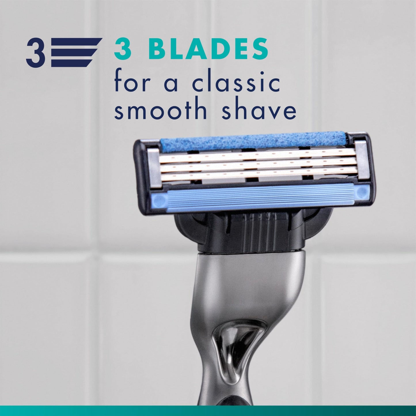 Mach3 Razor Refills for Men, 15 Razor Blade Refills