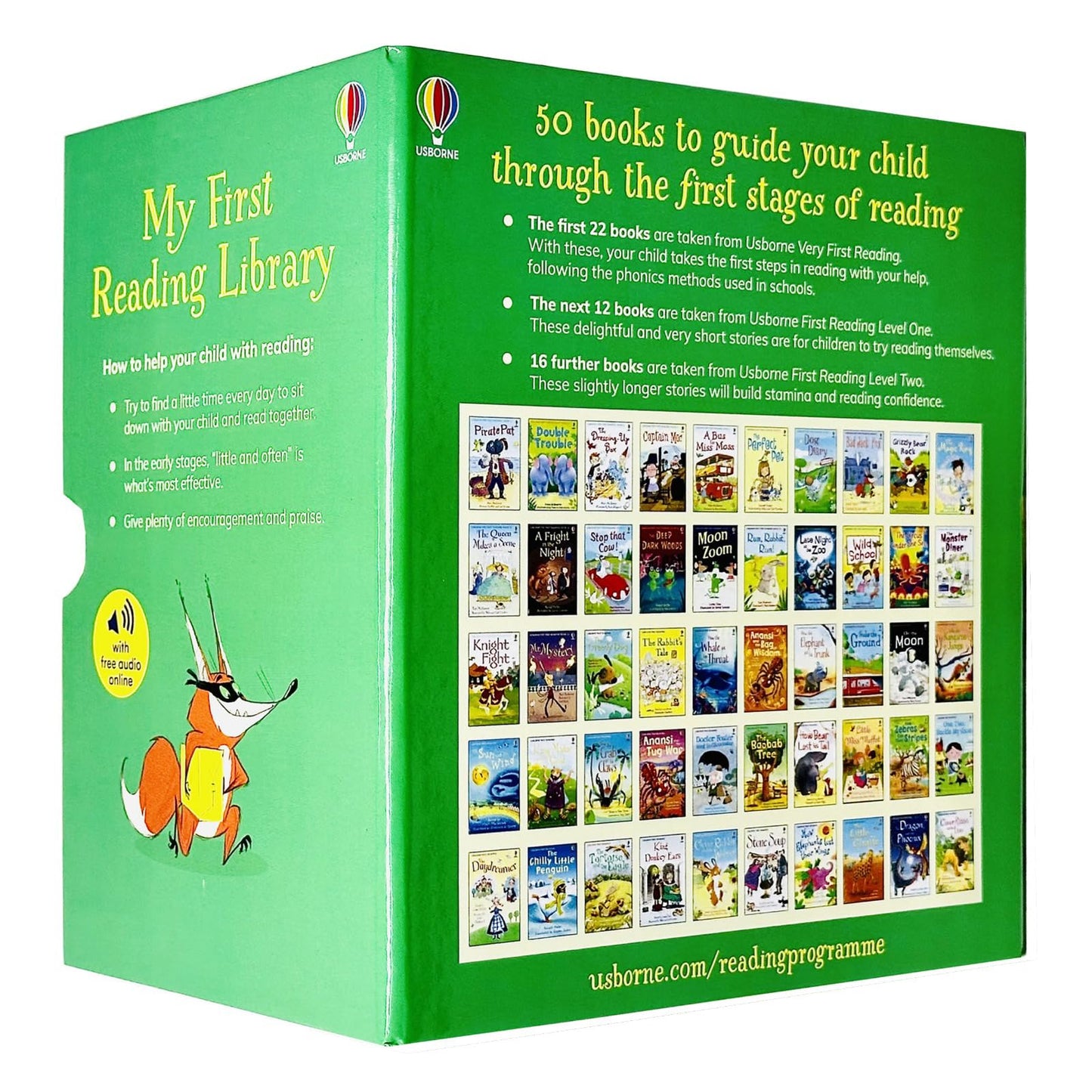 Usborne My Very First Reading Library 50 Books Set Collection Pack Early Level 1 and 2