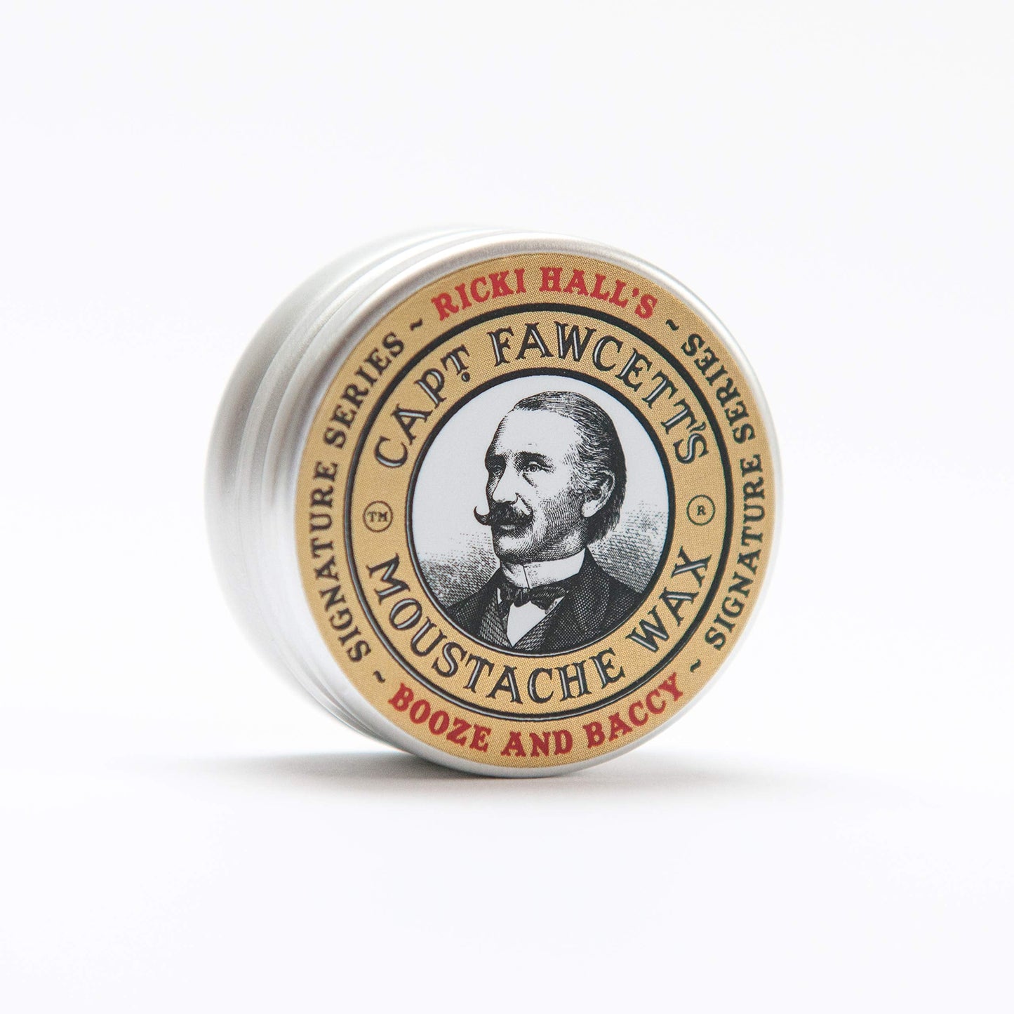 Ricki Hall's Booze & Baccy Moustache Wax by Captain Fawcett