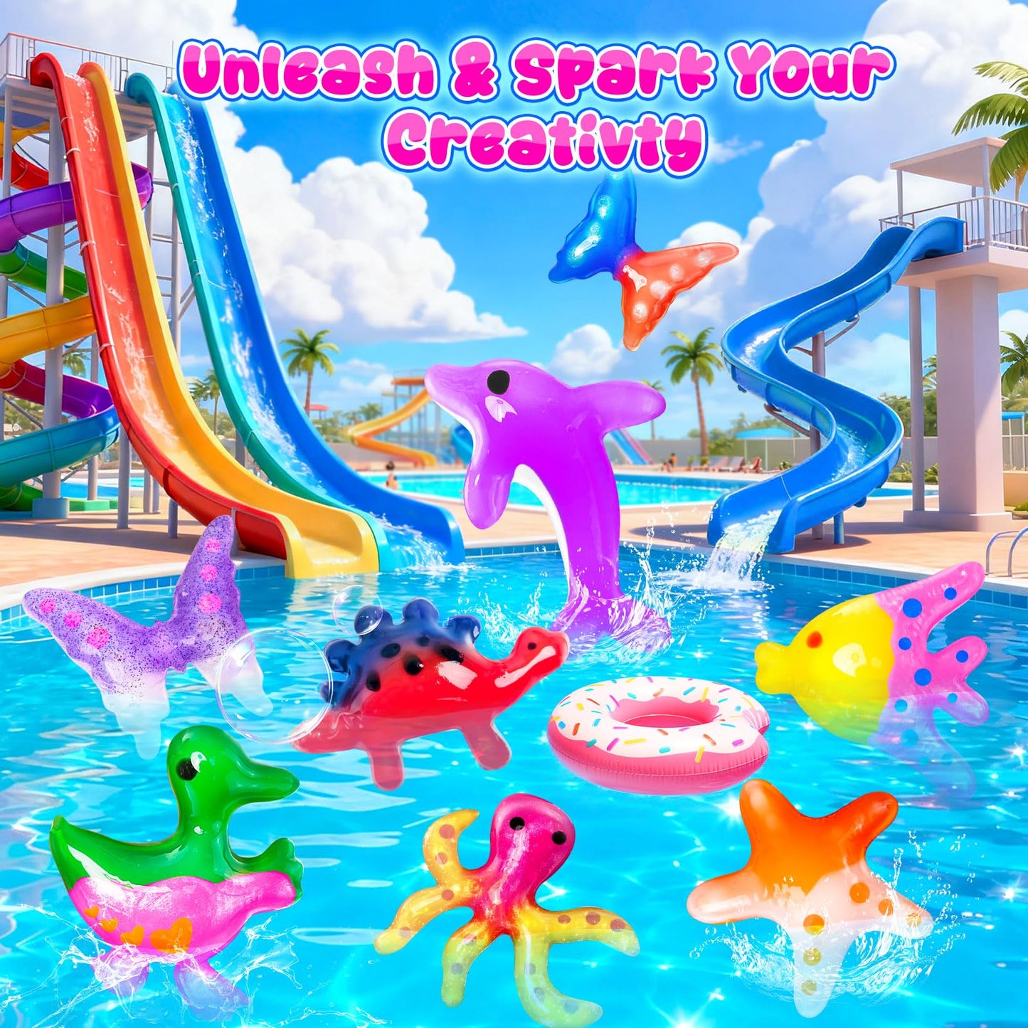 Kacwsoay Magic Water Elf Toy Kit - 14 Colors Toys Crafts Birthday Gifts for Boys and Girls Age 5 6 7 8 9 10 11 12
