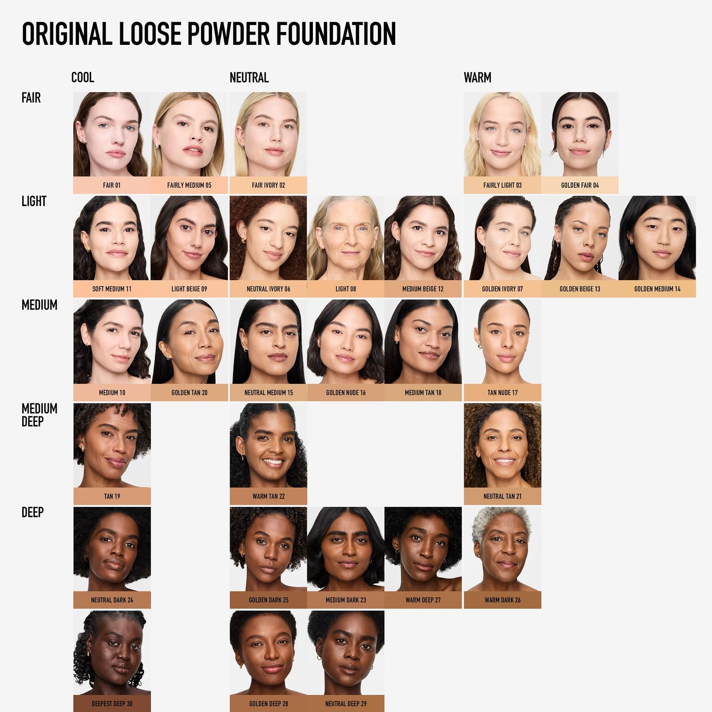 Original Loose Powder Foundation SPF 15, Golden Medium 14, Vegan, Cruelty-Free & Dermatologist-Tested