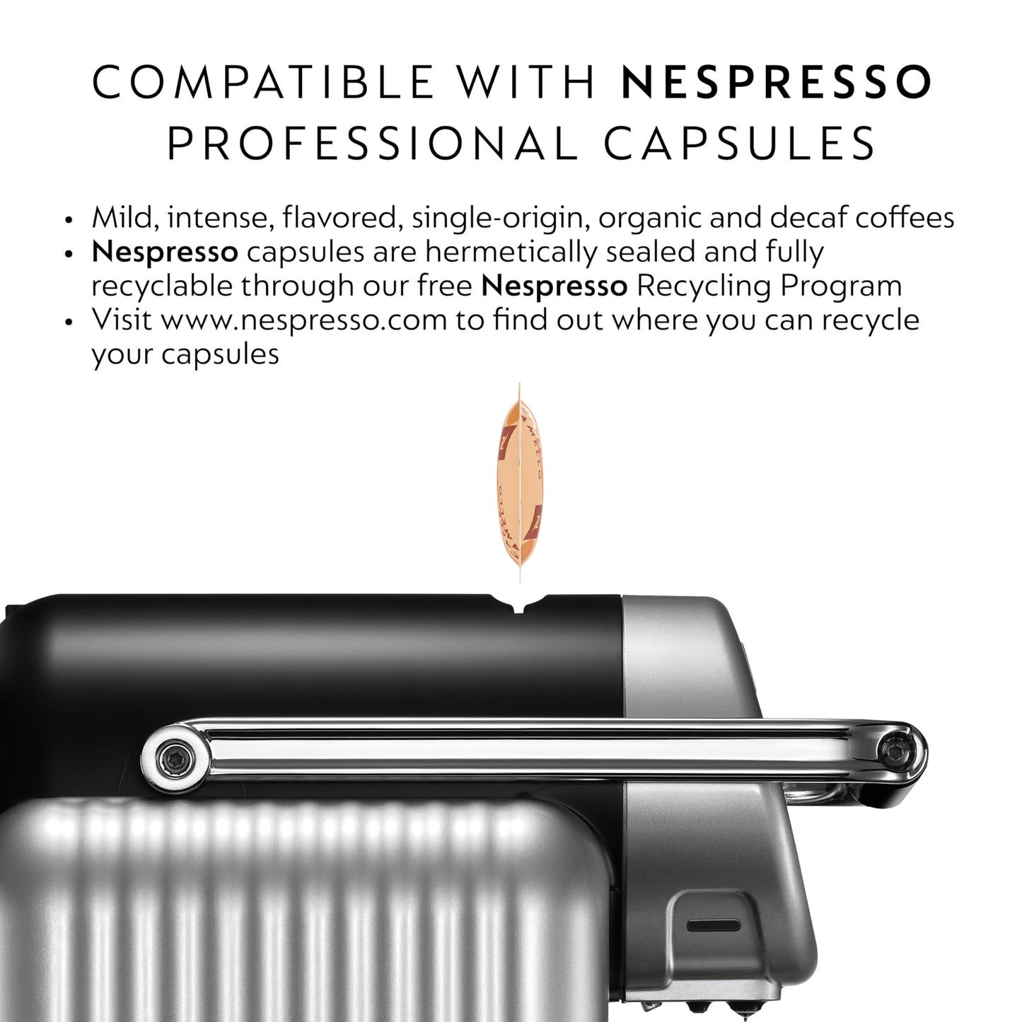 Nespresso Professional Machine Starter Bundle for Businesses, Zenius Professional Coffee Machine and Milk Frother