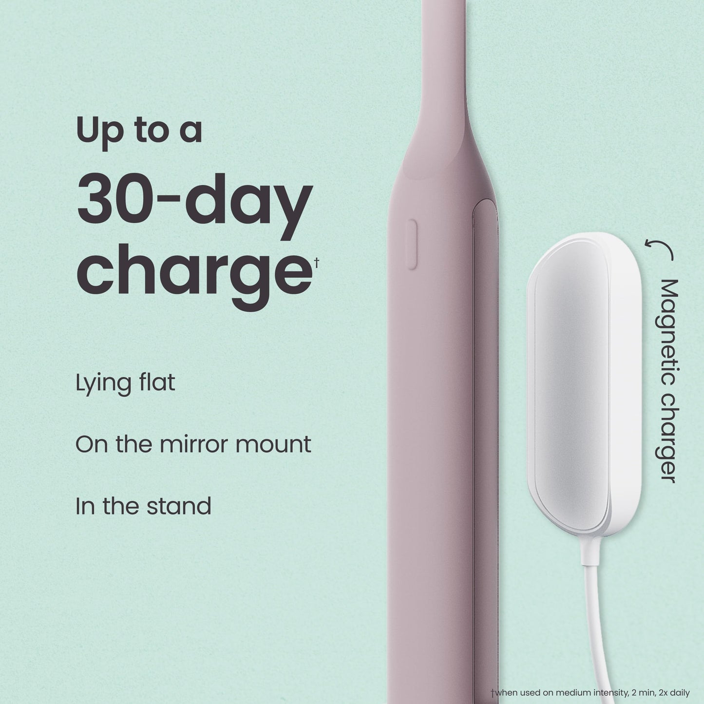 Quip Ultra Next Generation Smart Toothbrush - Timed Electric Toothbrush with Case - Replaceable Brush Head, Soft Bristles, Silicone Handle, 30-Day Battery Life - Travel Toothbrush - Dusk