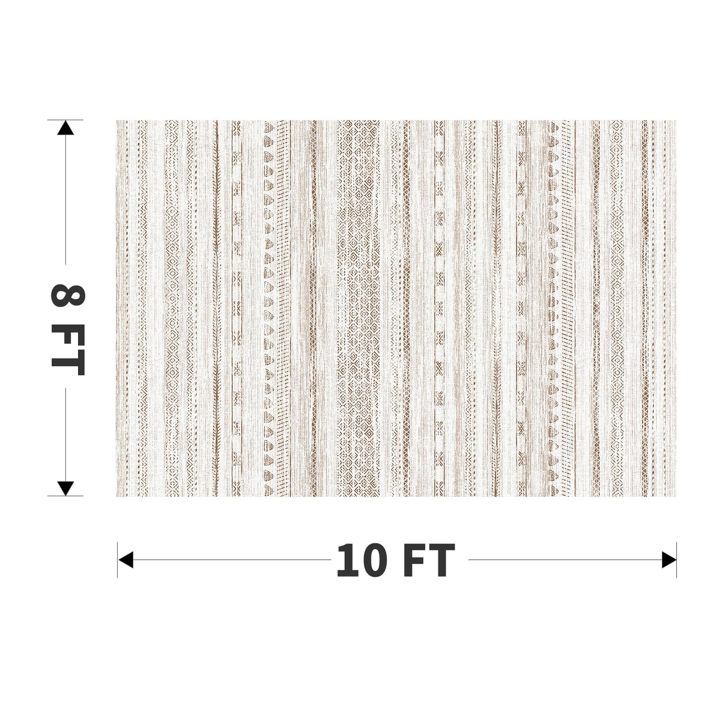 8x10 Area Rugs for Living Room Machine Washable Rug Distressed Indoor Carpet Neutral Moroccan Boho Rug Ultra Soft Area Rug for Bedroom Dining Room Playroom Office, Light Brown