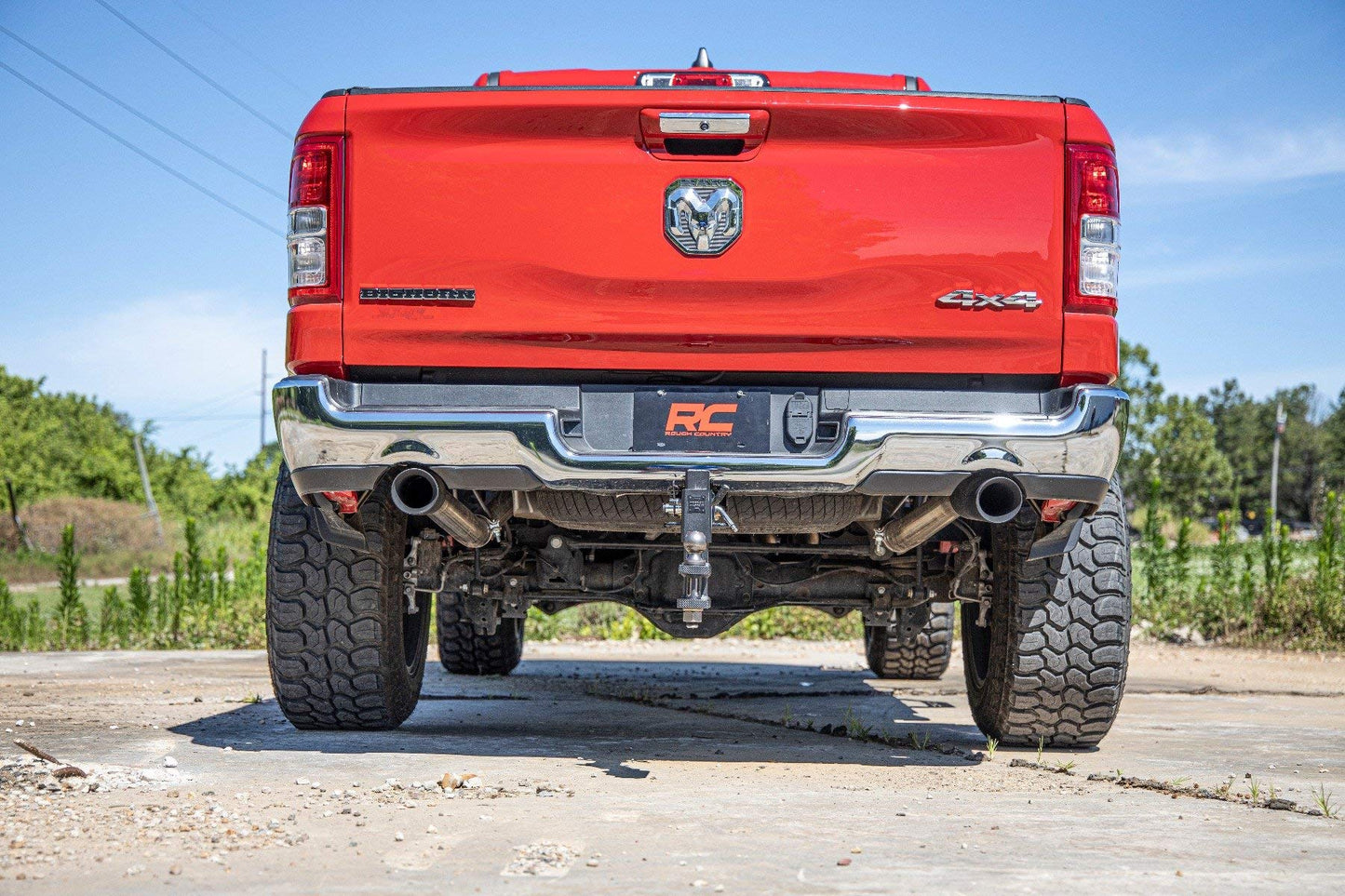 Rough Country Dual Cat-Back Exhaust for 19-24 Ram 1500 2WD/4WD | 5.7L - 96013