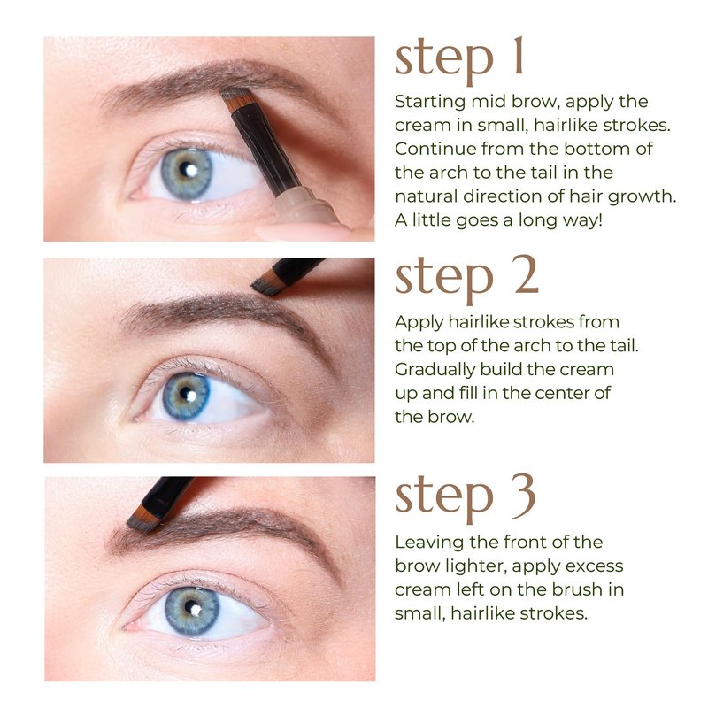 Chella Eyebrow Cream, Beautiful Blonde - Vegan, Cruelty Free, Paraben Free, Gluten Free Eyebrow Pomade Makeup - Long Wearing, Velvet Consistency, Water Proof