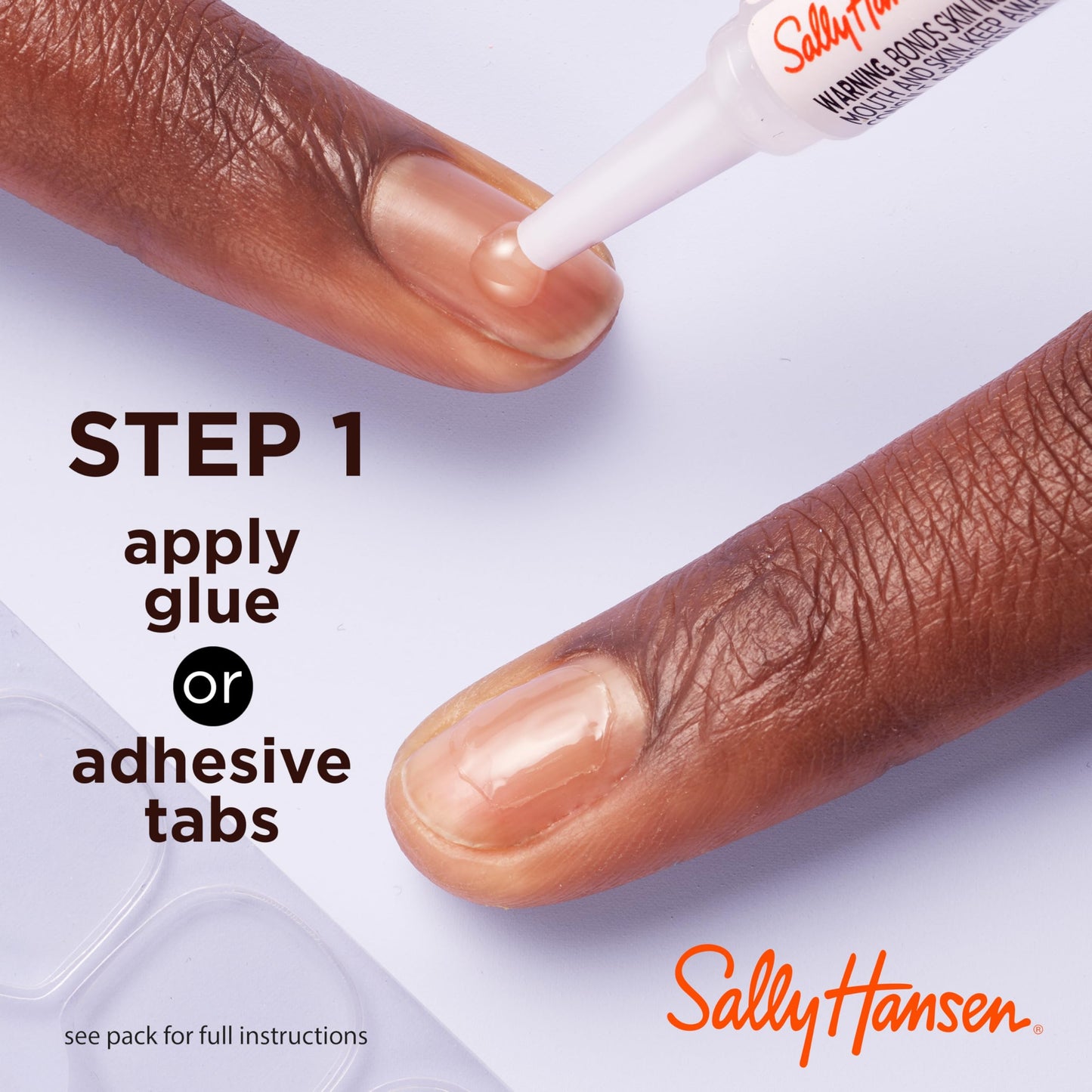 Sally Hansen Salon Effects Perfect Manicure Press-On Nails | Easy to Apply, Non-Damaging | 24 Nails, Adhesive Tabs, File & Alcohol Pad Included | Holiday - Snow-mance (Pack of 2)