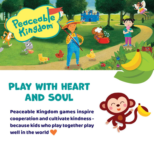 Peaceable Kingdom Monkey Around First Game for Toddlers Interactive play with Parent Ages 2+