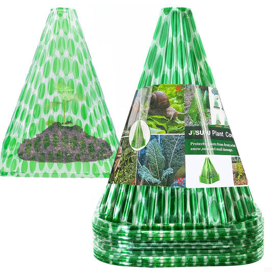 JUSUFU Garden Cloches for Plants,20 Pack Plant Covers Reusable Plant Bell Cover Protects Plants from Birds, Frost,Snails Etc.
