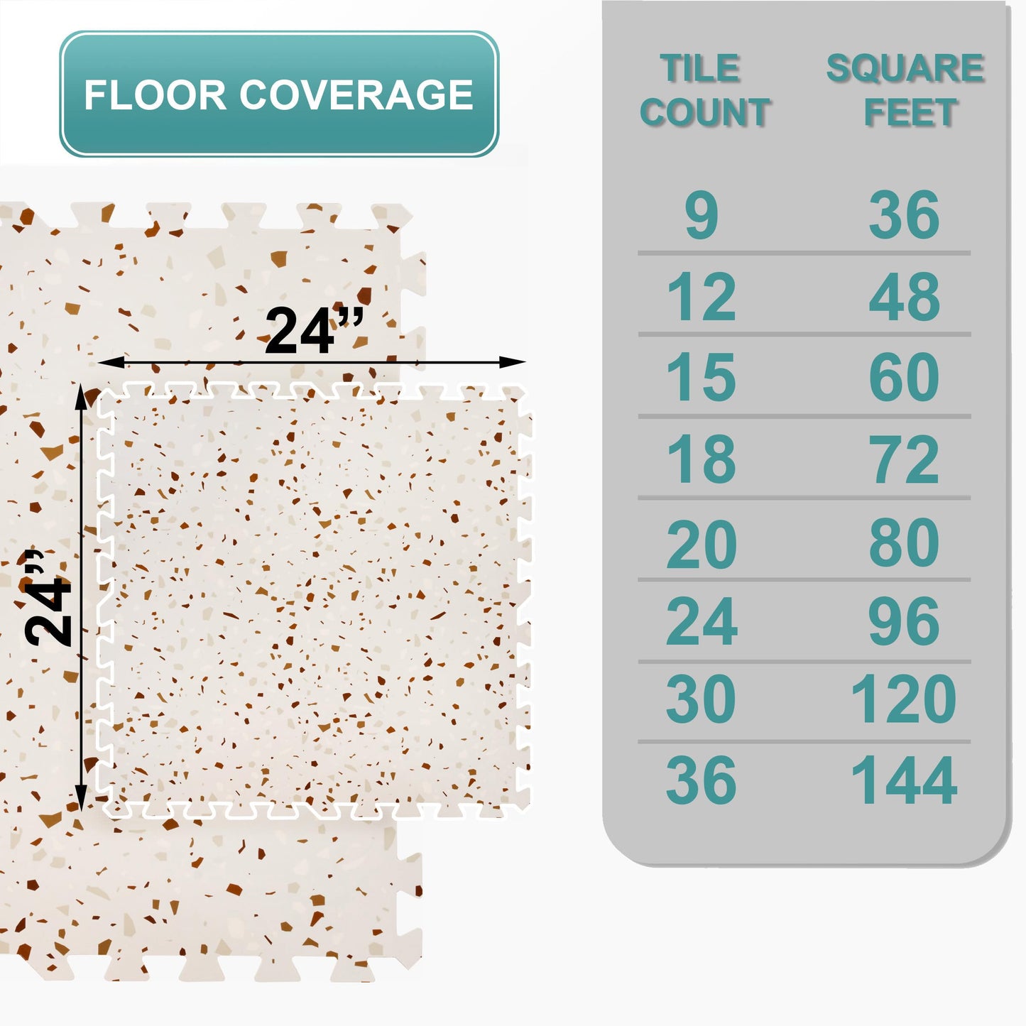 Sorbus 120 Sq. Ft. Wood Grain Floor Tiles Foam Mat EVA Interlocking Mats Tile 3/8-Inch Thick Flooring Wood Puzzle Exercise Mats w/Borders - Home Playroom Basement, Apartment, Trade Show, Baby, Dance
