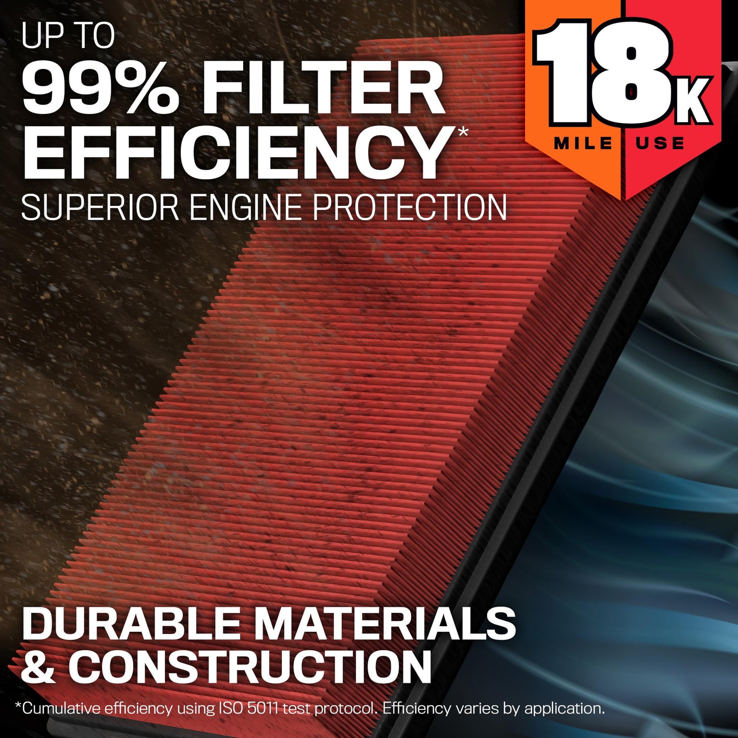 K&N Engine Air Filter: Long Life 18,000 Mile Replacement Air Filter: Compatible with 1999-2019 Chevy/GMC Truck/SUV V6/V8 (Silverado, Suburban, Tahoe, Sierra, Yukon, Avalanche), KNA-2129
