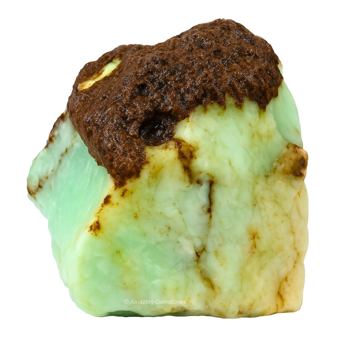 Amazing Gemstone Chrysoprase Raw Crystals and Healing Stones, Natural Rocks For Tumbling - DIY Raw Stones And Crystals (1 Piece)
