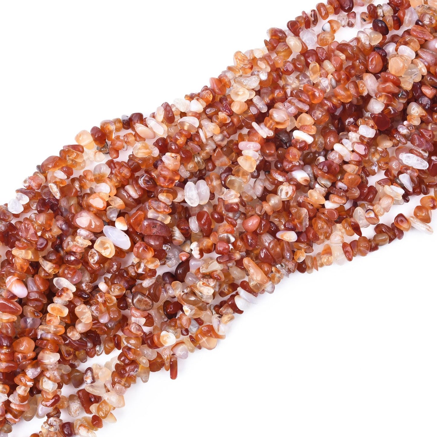 Natural Chip Stone Beads 450pcs Carnelian Chips 5-8mm Genuine Real Irregular Healing Crystal Rocks Hole Drilled DIY Loose Gemstone Beads for Jewelry Making Bracelet Earrings Necklace Crafting