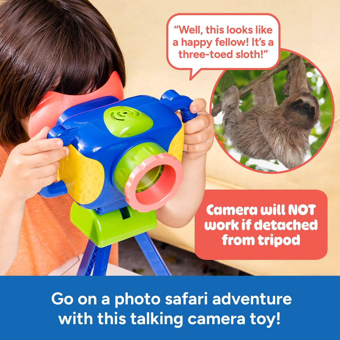 Educational Insights GeoSafari® Jr. Talking Wildlife CameraTM Featuring Robert Irwin - Preschool Science Toys for Little Kids, Toddler STEM Toys, Cool Gifts for Boys & Girls Ages 4+
