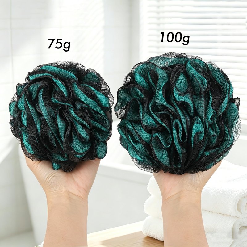 BTYMS XXL Bath Sponge Loofahs 100g/pc Luffa Shower Pouf Exfoliating Mesh Puff for Shower - Pack of 6
