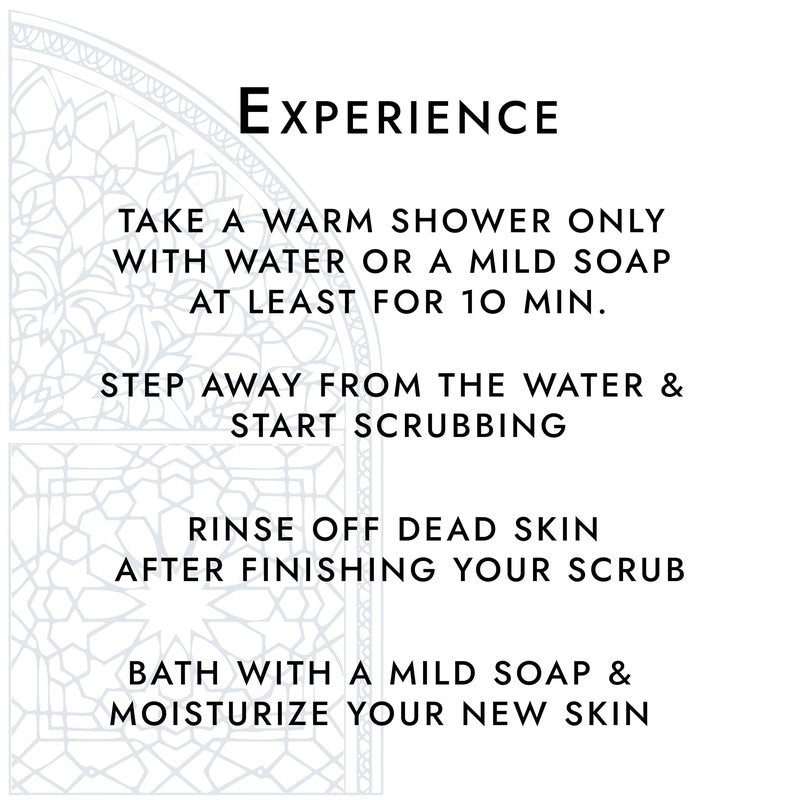 Moroccan Exfoliating Glove - Body Scrubber & Wash Mitt for Smoother Skin, Exfoliates Dead Skin Cells, Helps Even Skin Tone, Ideal for Self-Tan Removal & Keratosis Pilaris