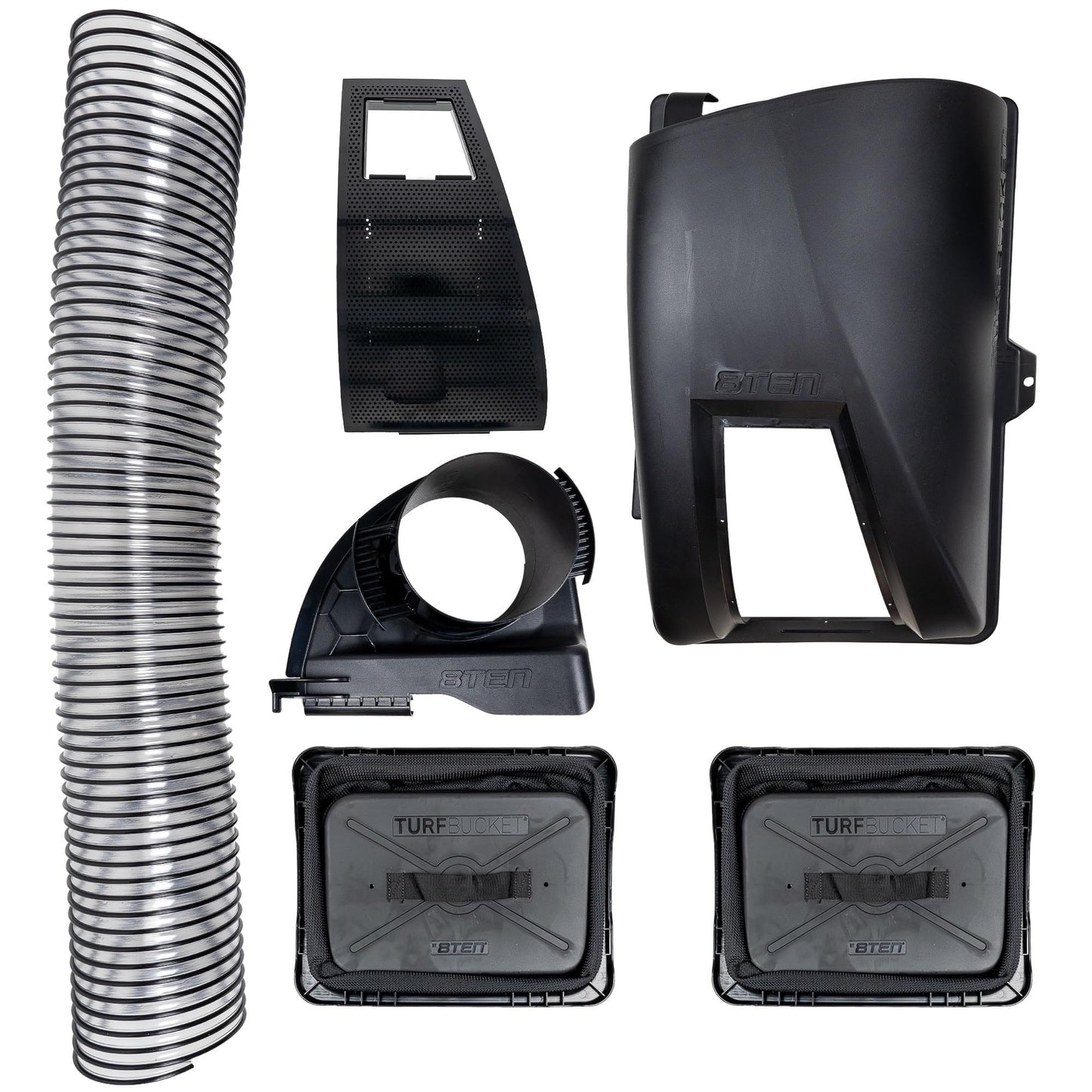 8TEN TURFBUCKET Grass Twin Bagger System for Ariens Gravely Edge ZT 52 Inch Deck Zero Turn