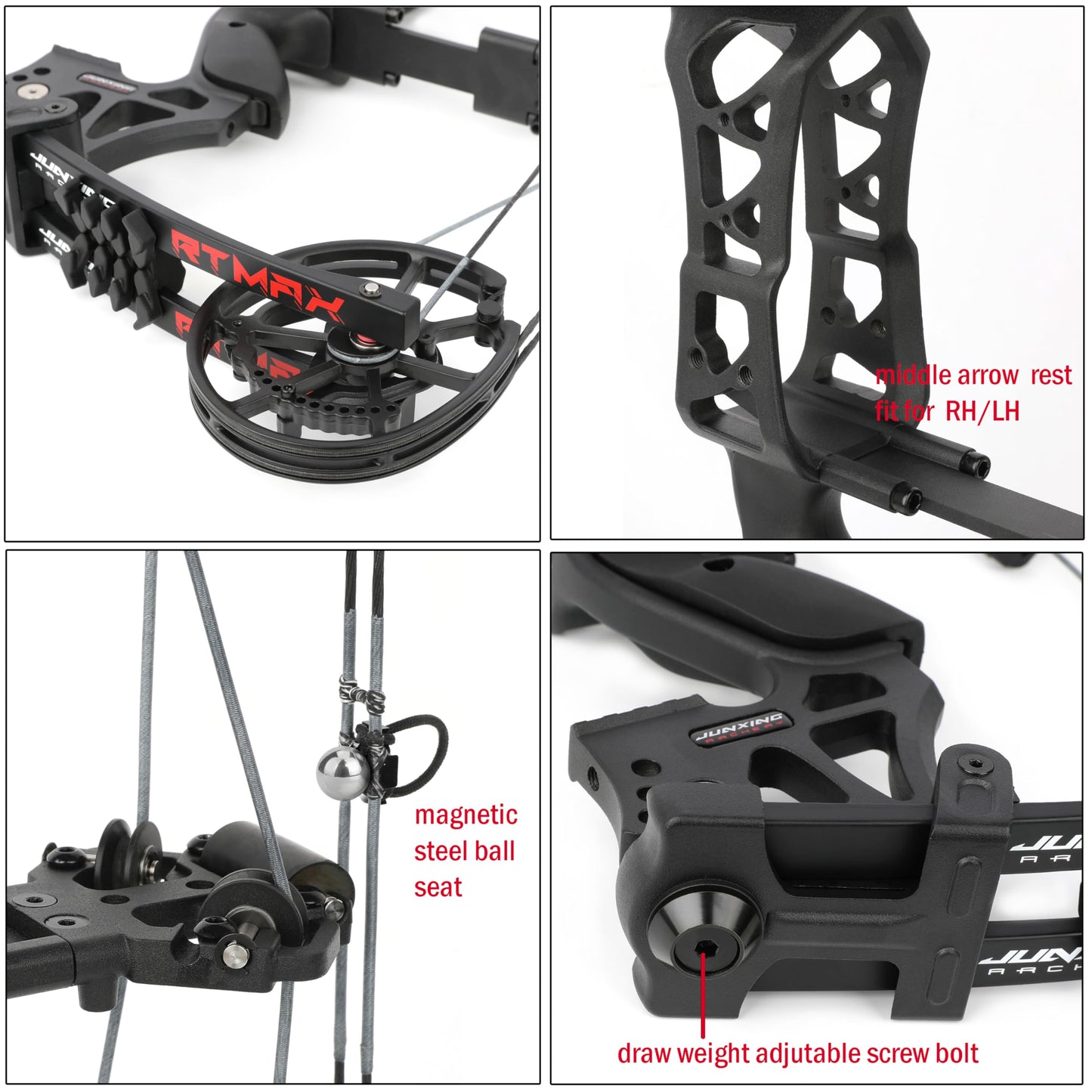 ZSHJGJR Compound Bow Dual-use for Arrows and Steel Ball,Hunting Bows,40-70lbs Adjustable,Short-Axis Compound Bow Set for Archery Outdoor Hunting Target Shooting Bow Fishing (Basic Set)