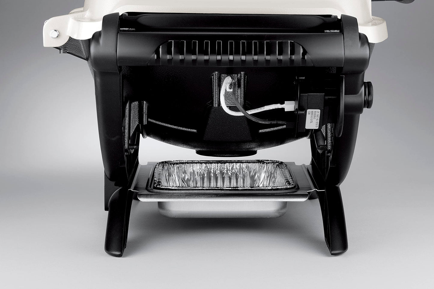 Weber Q1200 Liquid Propane Portable Gas Grill, Titanium – 1‑Burner Travel and Camping Grill with Cast‑Iron Grates & Electronic Ignition (8,500 BTU Burner)