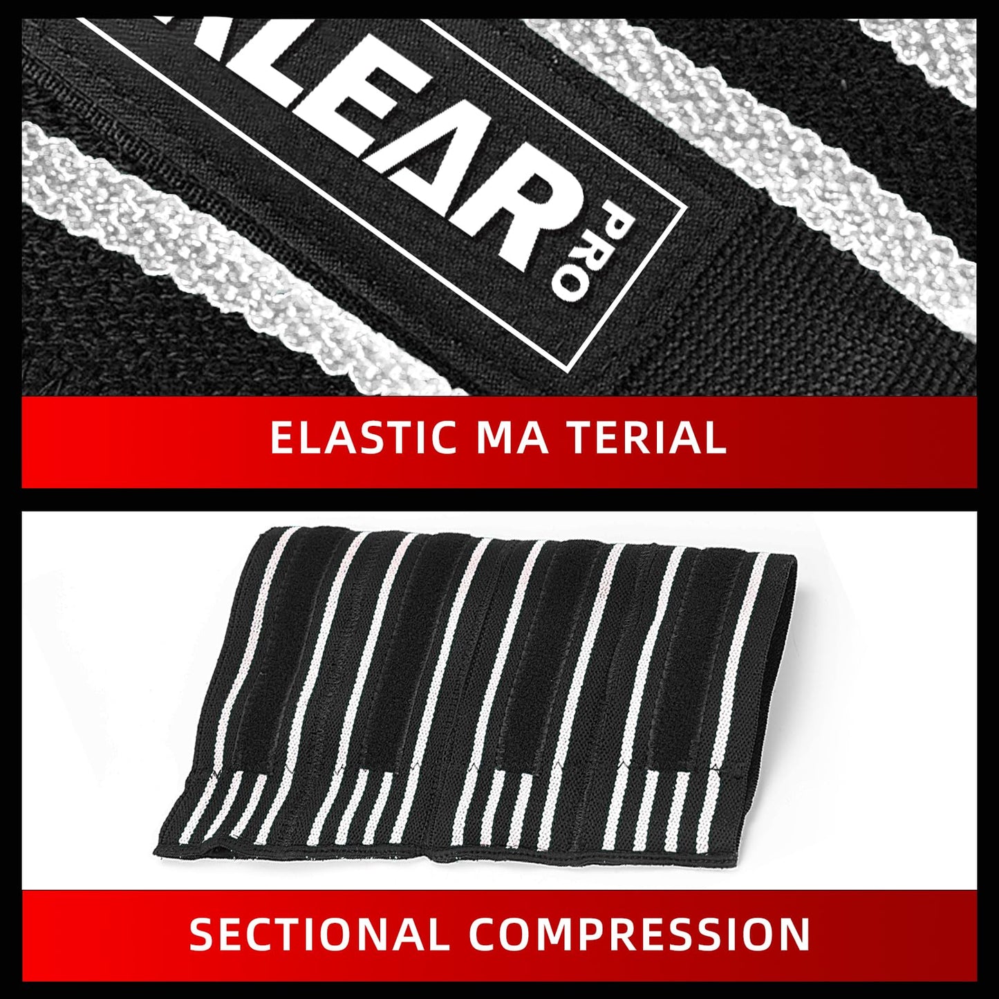 MANUEKLEAR Elbow Sleeves for Weightlifting, Adjustable Elbow Wraps for Weightlifting (XL(12.5"-14.5""))"