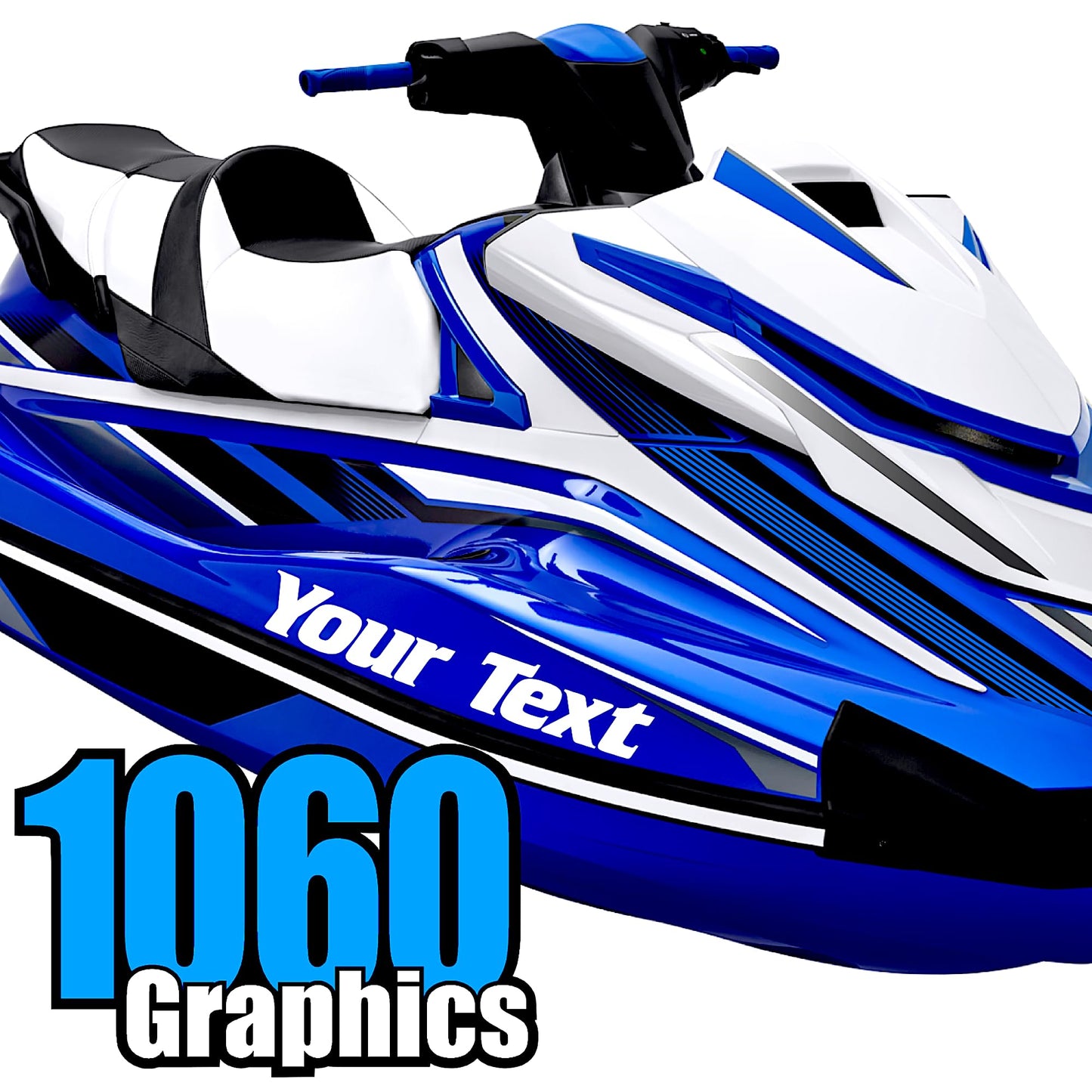 Custom Boat Numbers & Letters (Two Decals) Marine Vinyl Lettering Stickers