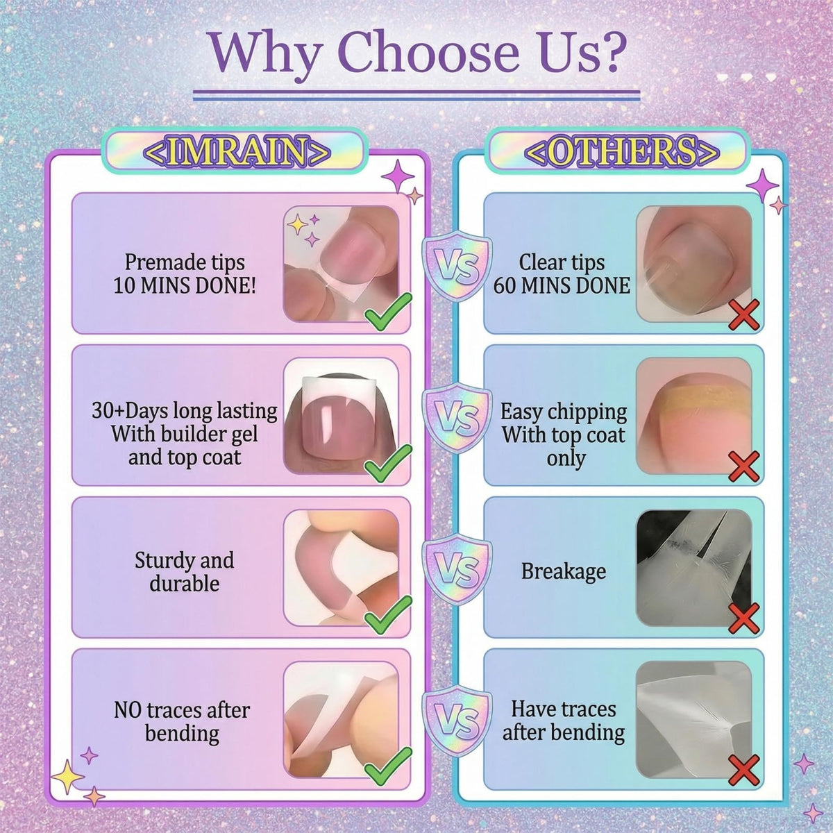 IMRAIN Almond Press on Nails, Medium Fake Nails, Cat Eye 3D White Flower Gold Leaf Design, 24 Pcs Reusable Glue on Nails for Women, Salon Quality