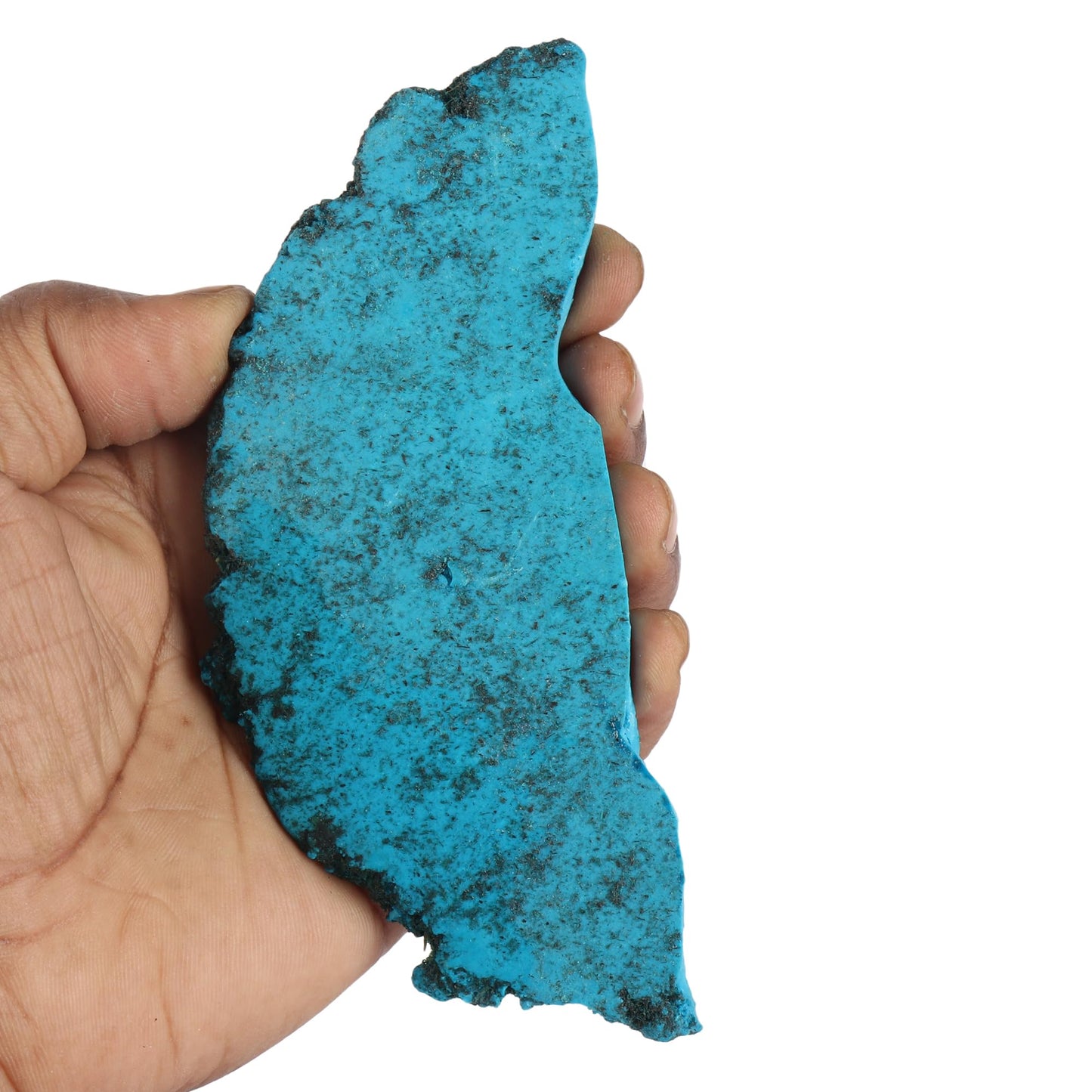 REAL-GEMS Gemstones For Jewelry Making 98.00 Carat Natural Blue Turquoise Slab Crystals and Stones Jewelry Making For Women And Men