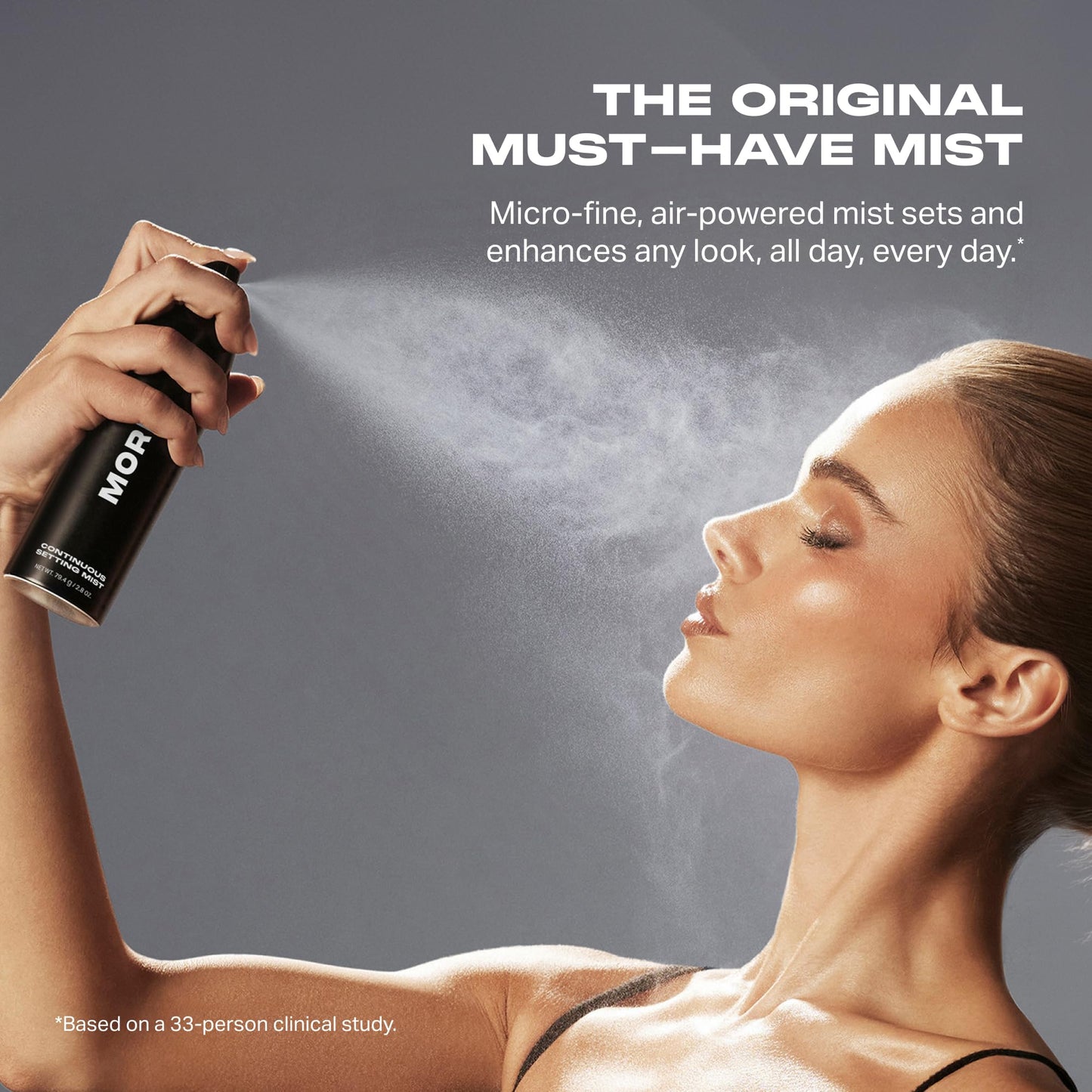 Morphe Jumbo Continuous Setting Spray - Micro-Fine Makeup Setting Spray with a Natural Radiant Finish - Helps Makeup Resist Caking or Fading & Increases Wear of Foundation (6.5 fl oz)