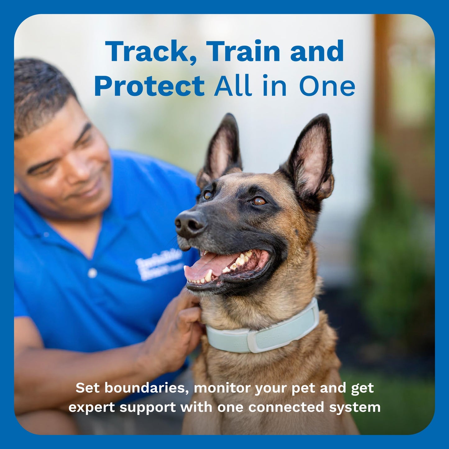 Invisible Fence GPS Dog Fence & Tracking Collar - Wireless - Smart Dog Collar with App Controlled Tracking - Fits Medium & Large Dogs Neck 15"-28" Waterproof