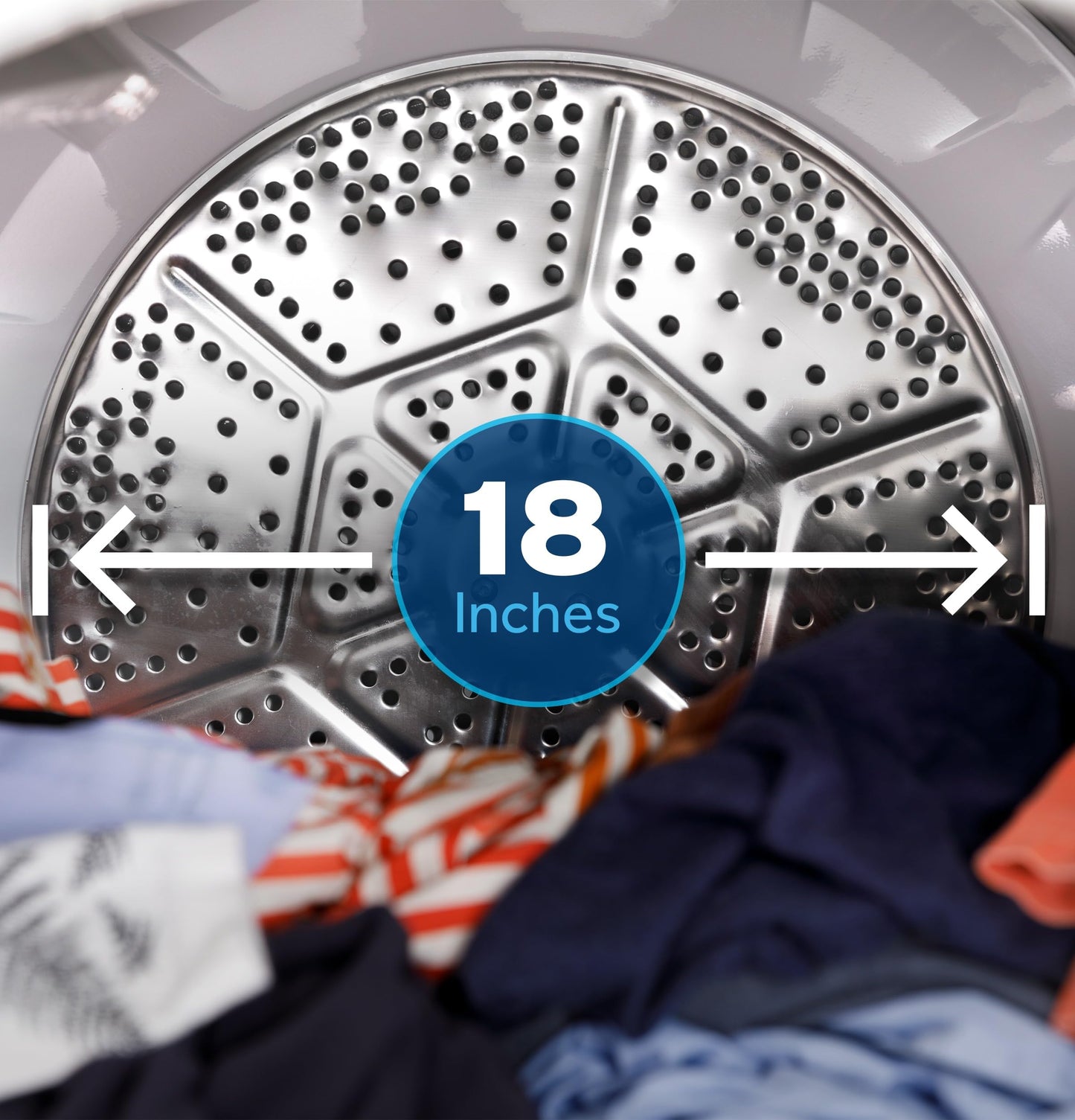 GE 7.2 cu. ft. Gas Dryer with Up to 120 ft. Venting and Reversible Door