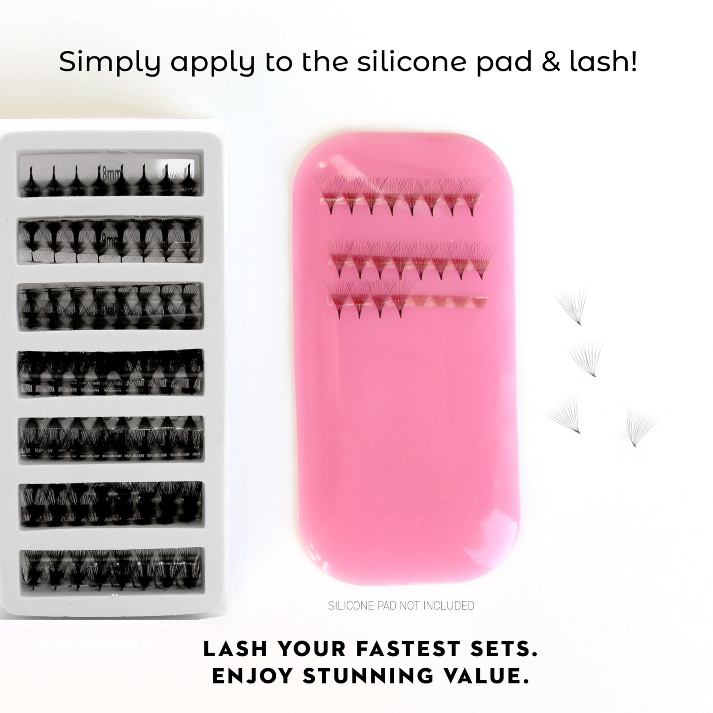 One V Salon Pro 14D Ultra-Speed Promade Fans,1000 Premade Extreme Mega Volume Lash Fans | D Curl | 0.05 | 9–15 mm Mixed Lengths | Thin Base, Fast Application Eyelash Extensions(Ultra 14D-0.05-D Curl)