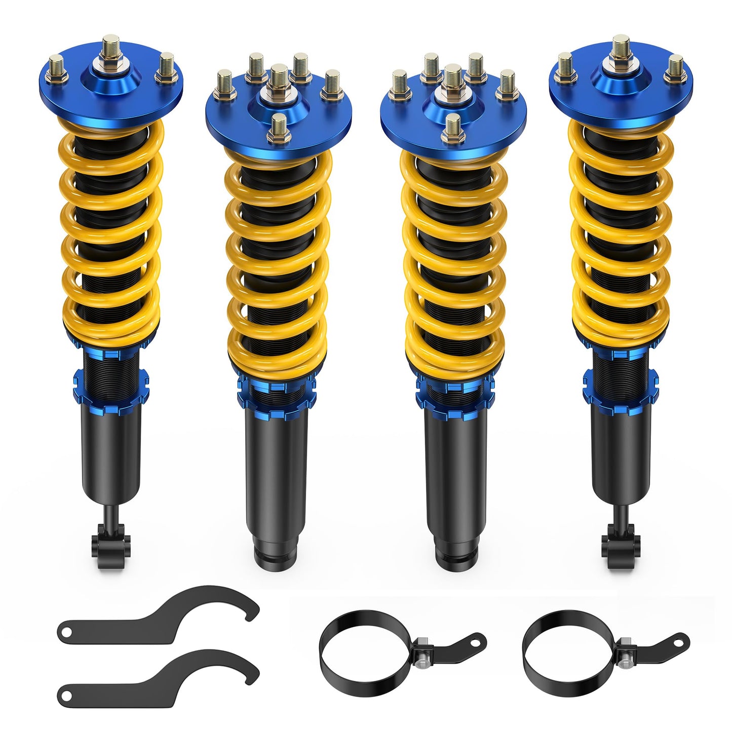 AUTOSTARSHIP Height Adjustable Coilover Lowering Kit Compatible for 2003-2007 Honda Accord LX EX DX SE (CM4/CM5/CM6 Sedan, CM7/CM8 Coupe) 2004-2008 Acura TSX Suspension Coil Spring Strut Shocks (4pcs)