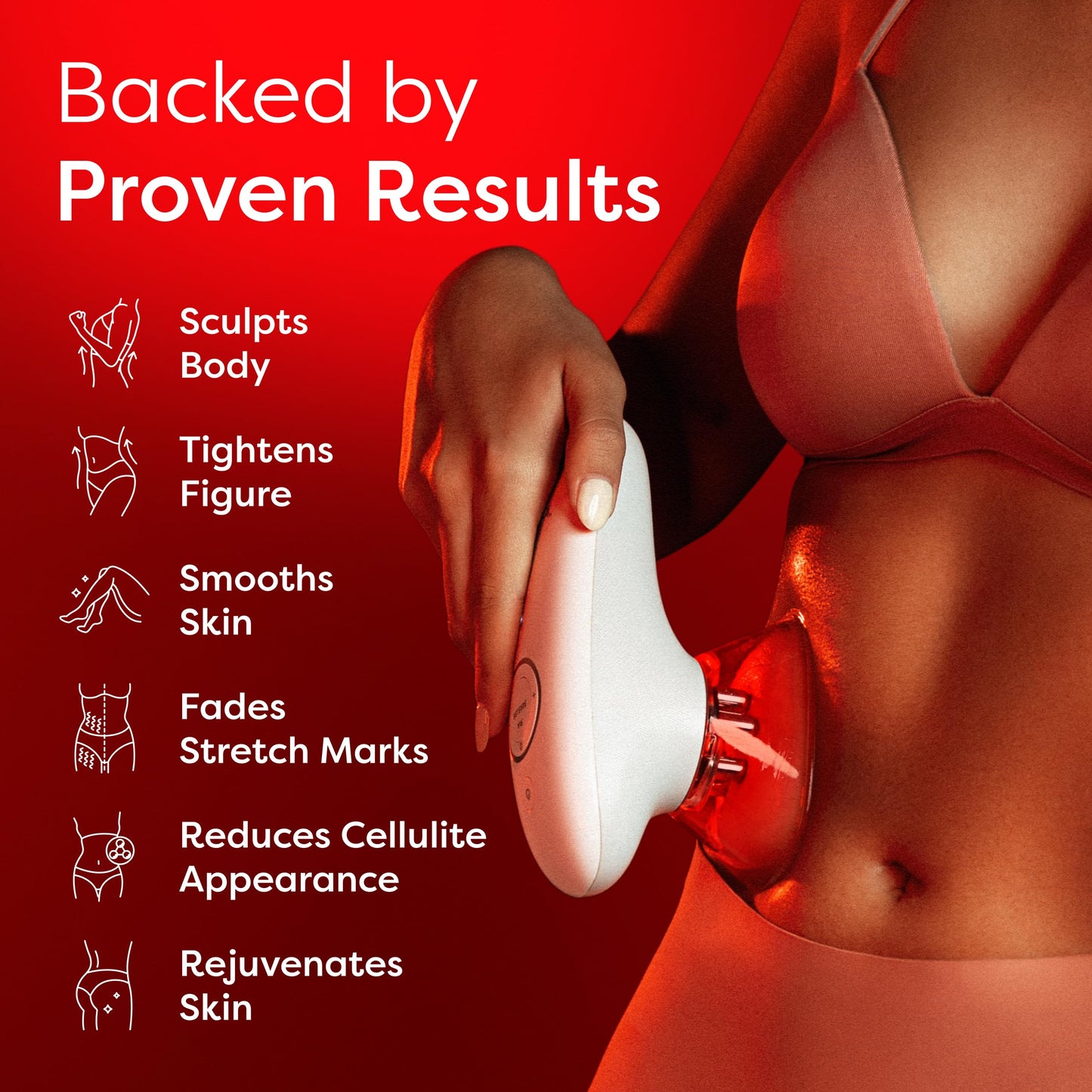Redu Sculpt 3-in-1 Body Sculpting Machine - Skin Tightening Device for Stomach, Arms, Legs & Love Handles – Anti Cellulite Massage Tool for Firming & Circulation