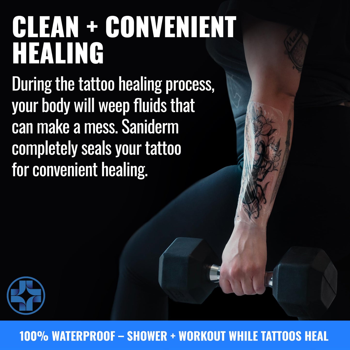 Saniderm Original Tattoo Aftercare Bandage (Large Roll, 8 in x 8 yd)