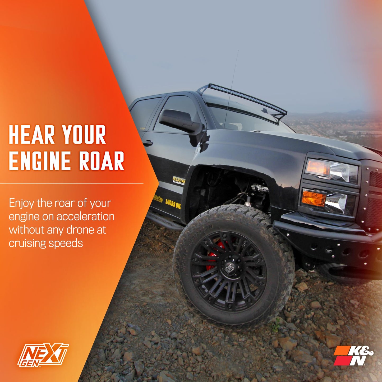 K&N NextGen Cold Air Intake System: High-Flow Cotton Filter: Compatible with 2014-2020 CADILLAC/CHEVRLOET/GMC Escalade; Silverado 1500; Suburban; Tahoe; Sierra 1500; Yukon; Yukon XL; 50-3082