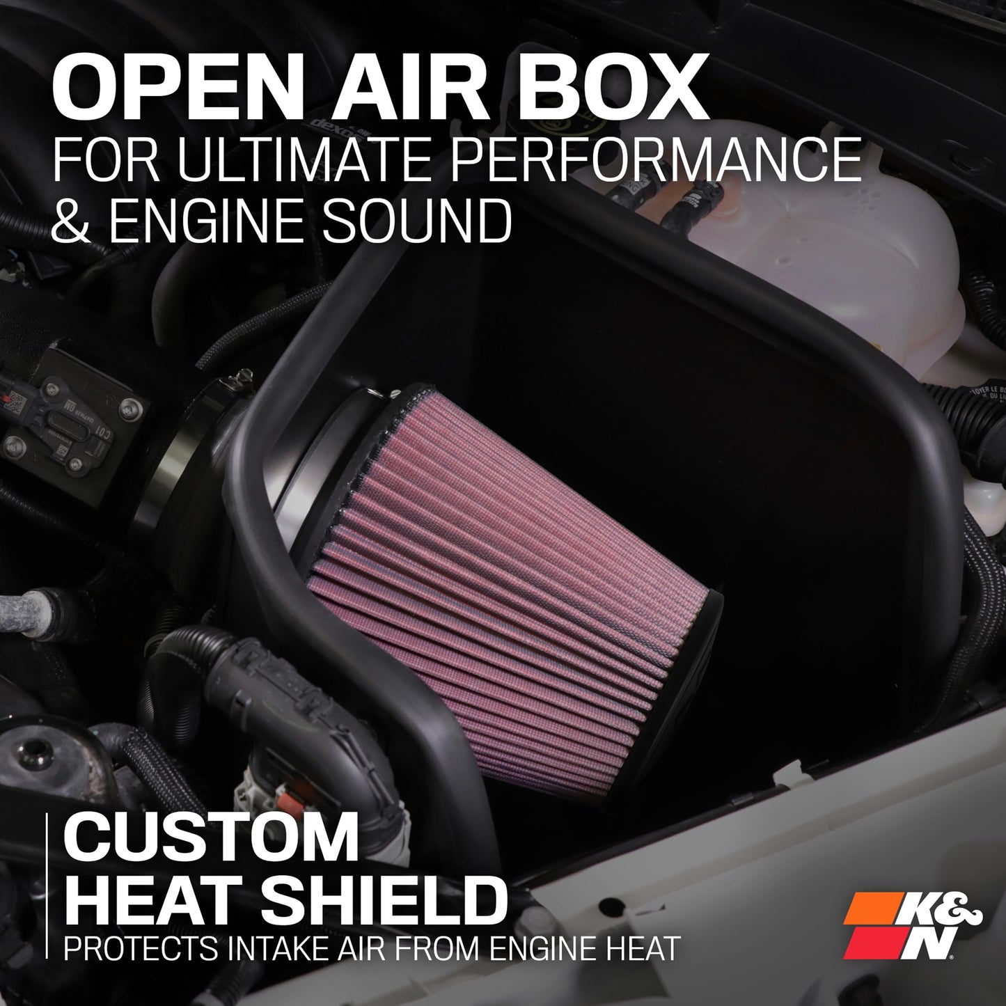 K&N Cold Air Intake System: High-Flow Air Filter, Increase Performance & Acceleration: Compatible with 2019-2025 Nissan: Altima, 69-7085TS