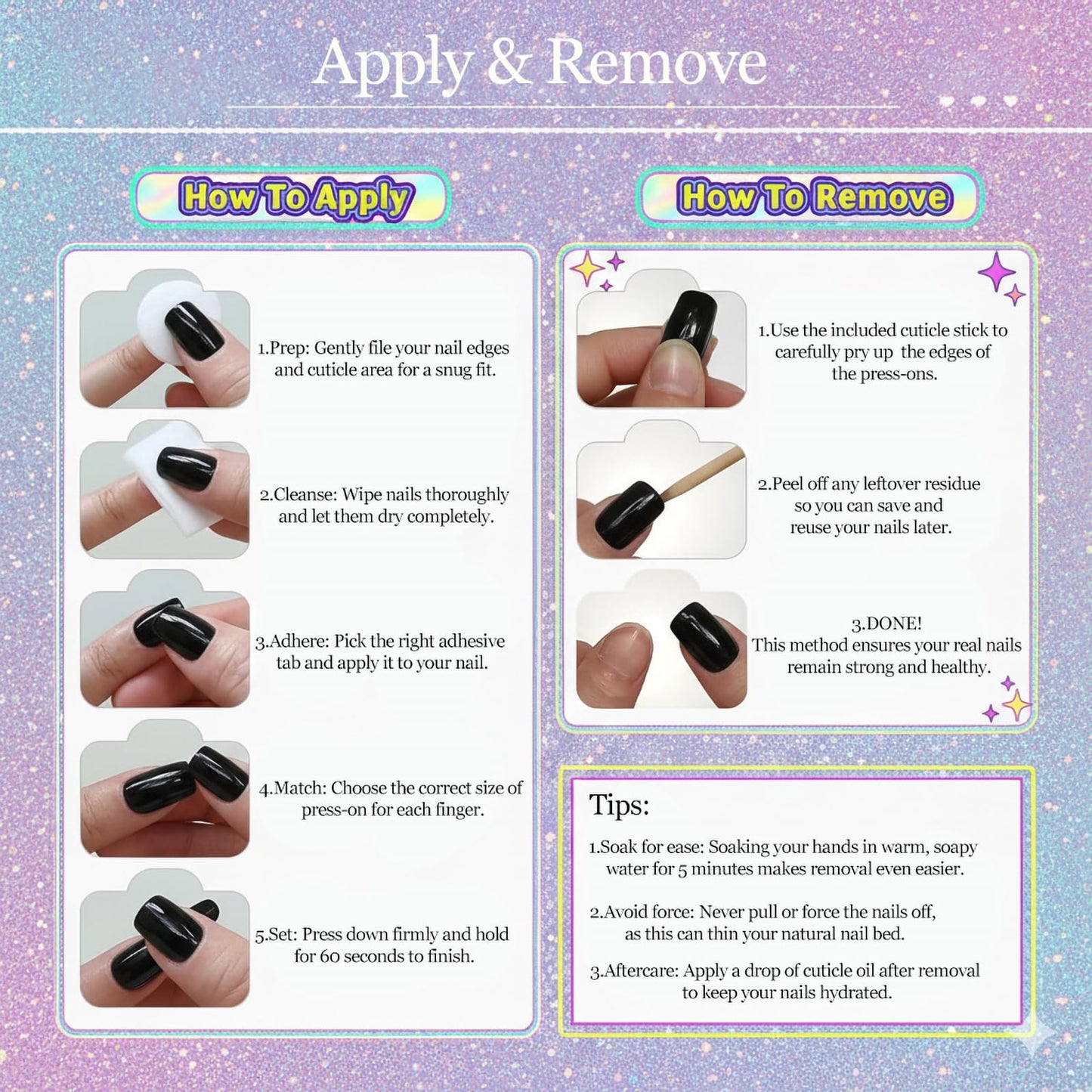 IMRAIN Almond Press on Nails, Medium Fake Nails, Cat Eye 3D White Flower Gold Leaf Design, 24 Pcs Reusable Glue on Nails for Women, Salon Quality