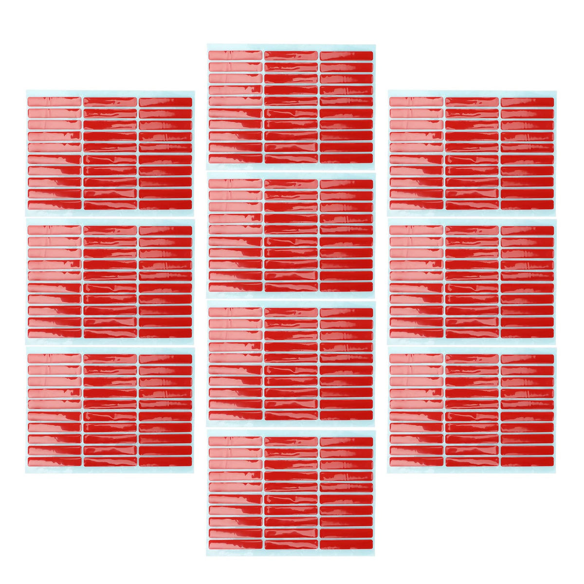 10 Sheets Nail Art Mounting Tape, Double Sided Adhesive Nail Tip Display Tape with Strong Hold for Nail Color Charts, False Nail Fixing & Nail Salon Display Tools