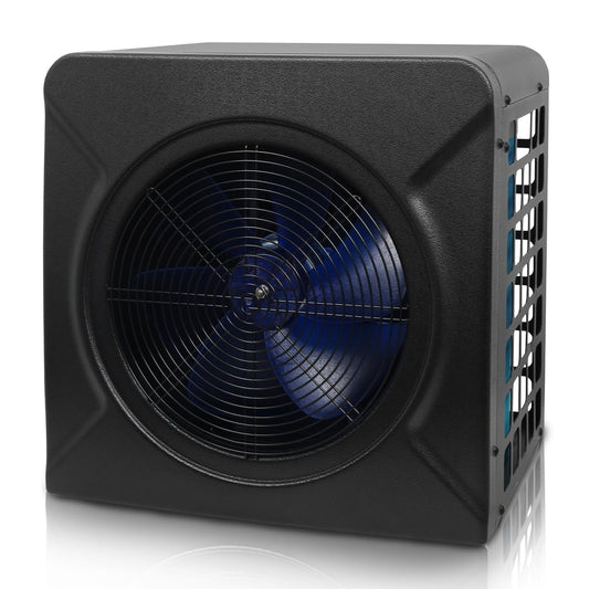 DOEL Mini Swimming Pool Heat Pump, 17100 BTU Electric Pool Heater for Above Ground Pools Heating or Cooling, Titanium Heat Exchanger, 115V 60Hz