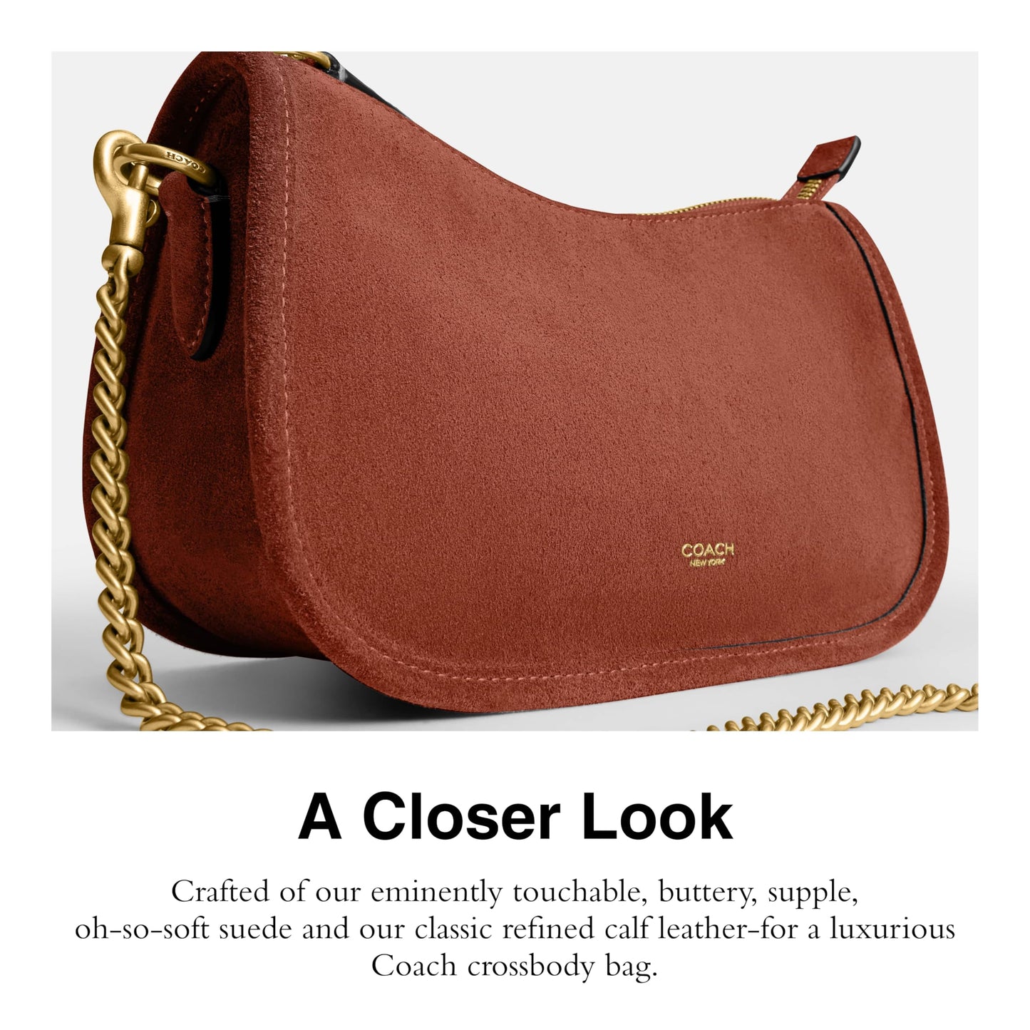 COACH Suede Waverly Bag